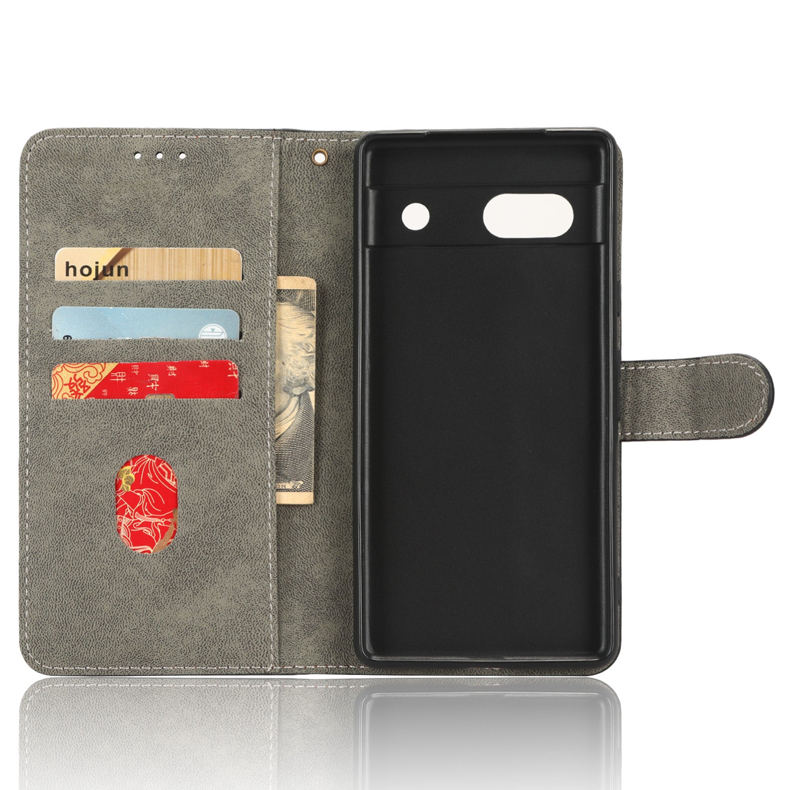 For Google Pixel 7a PU Leather Flip Folio Case Wallet RFID Blocking Protection Stand Phone Cover