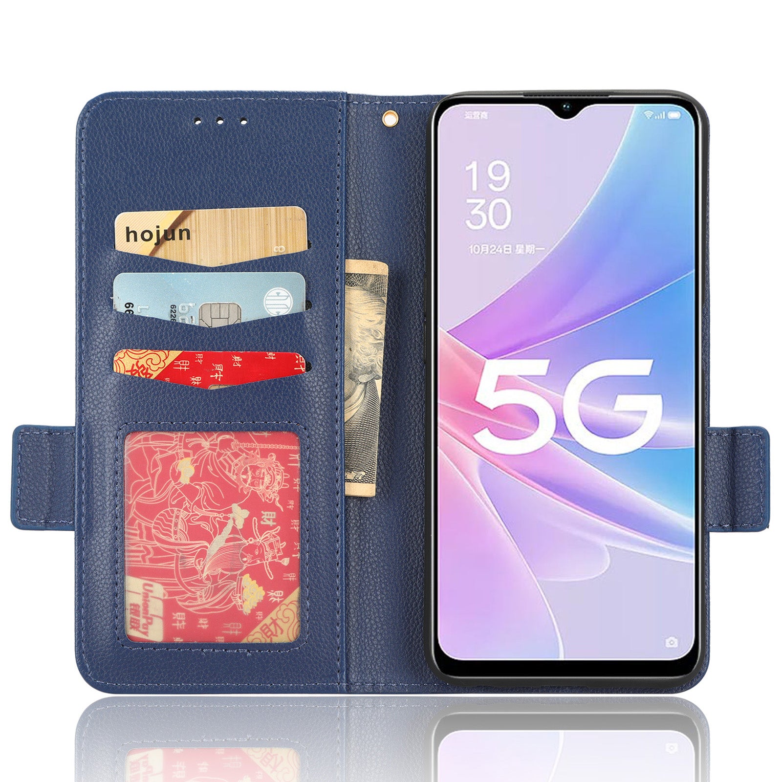 For Oppo A58 5G A58x 5G A78 5G Phone Wallet Case Litchi Texture Stand PU Leather Phone Cover