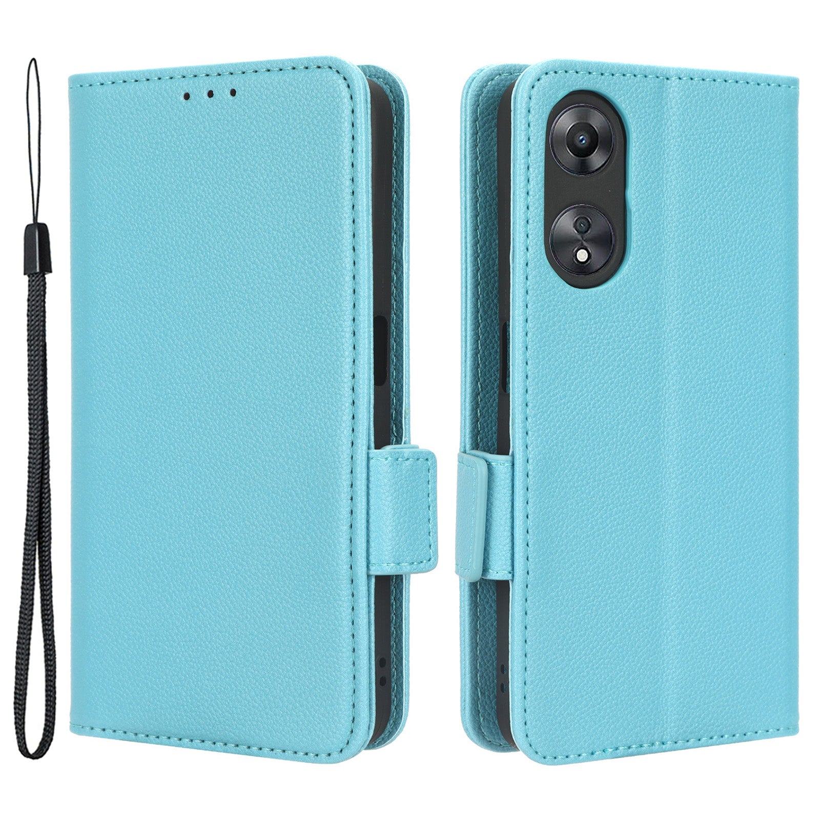 For Oppo A58 5G A58x 5G A78 5G Phone Wallet Case Litchi Texture Stand PU Leather Phone Cover