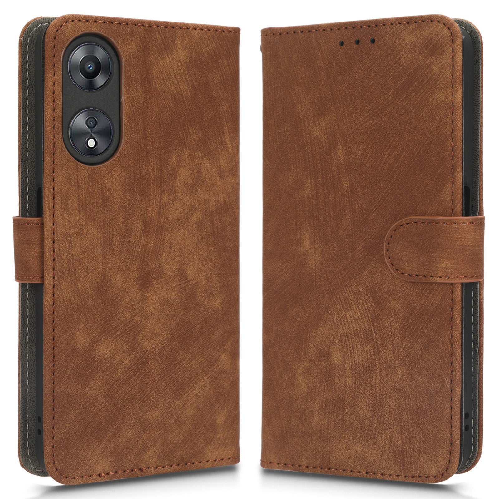 For Oppo A58 5G A58x 5G A78 5G PU Leather Flip Cover RFID Blocking Wallet Stand Magnetic Closure Phone Case