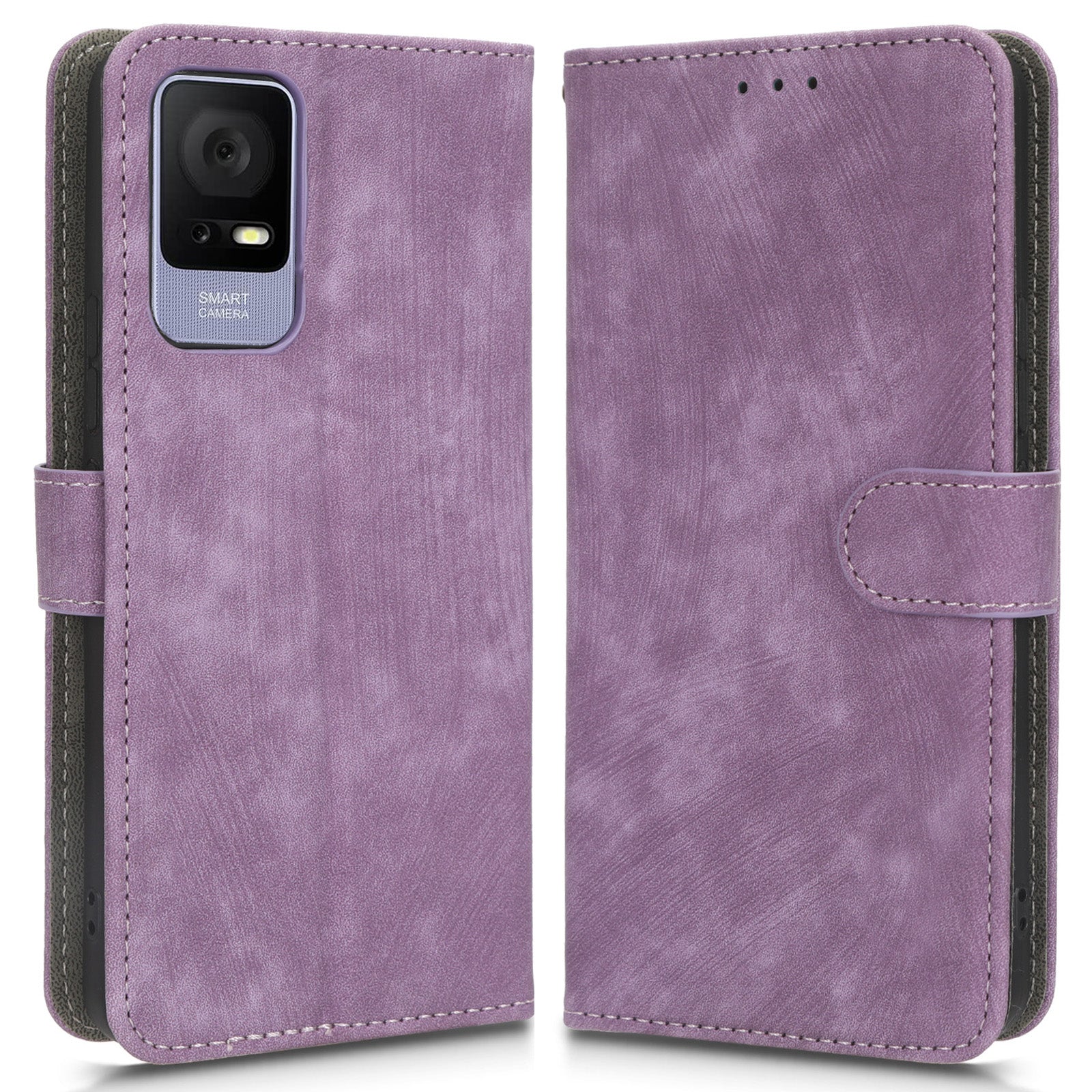 For TCL 405 T506D 406 408 Phone Leather Case RFID Blocking Stand Wallet Cell Phone Cover