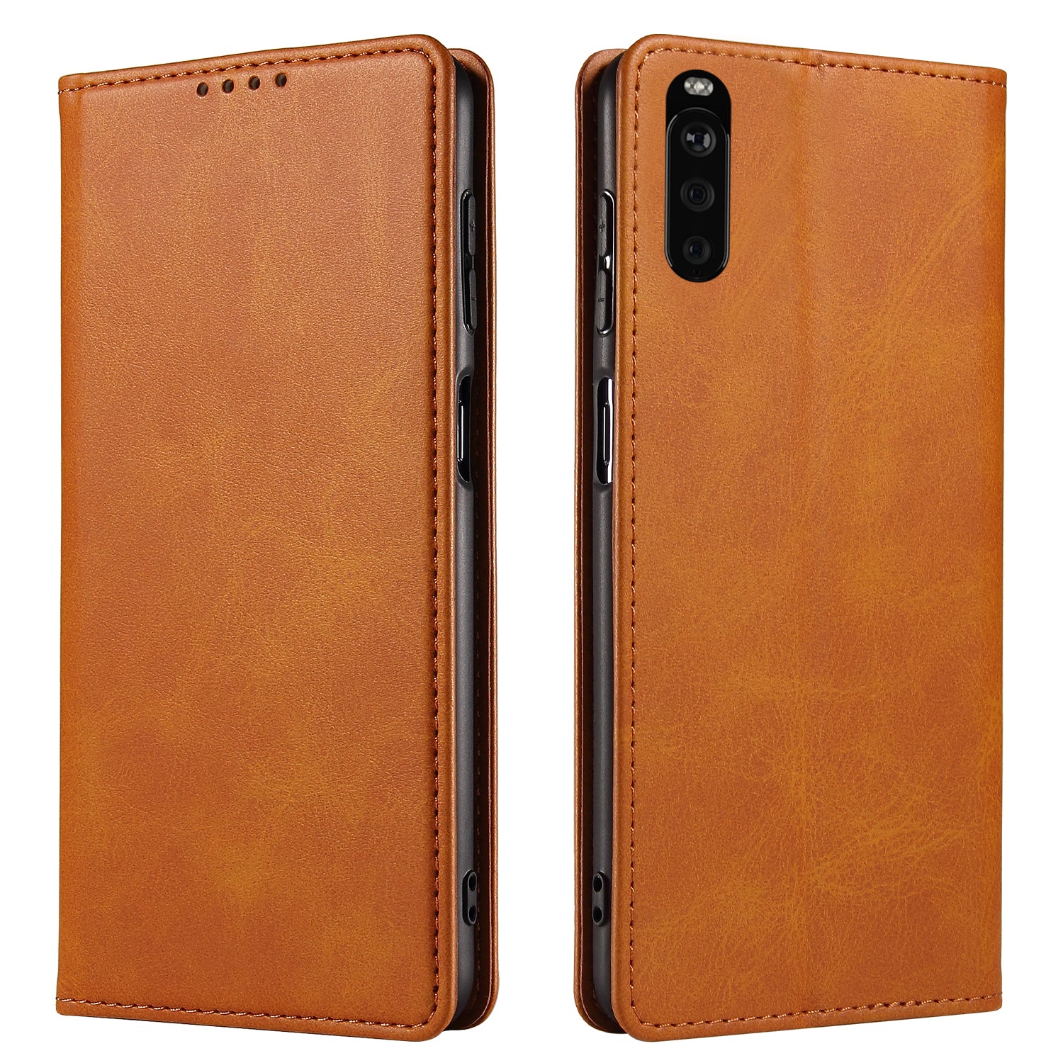 For Sony Xperia 10 III 5G Xperia 10 III Lite PU Leather Business Phone Case Wallet Stand Magnetic Absorption Flip Cover