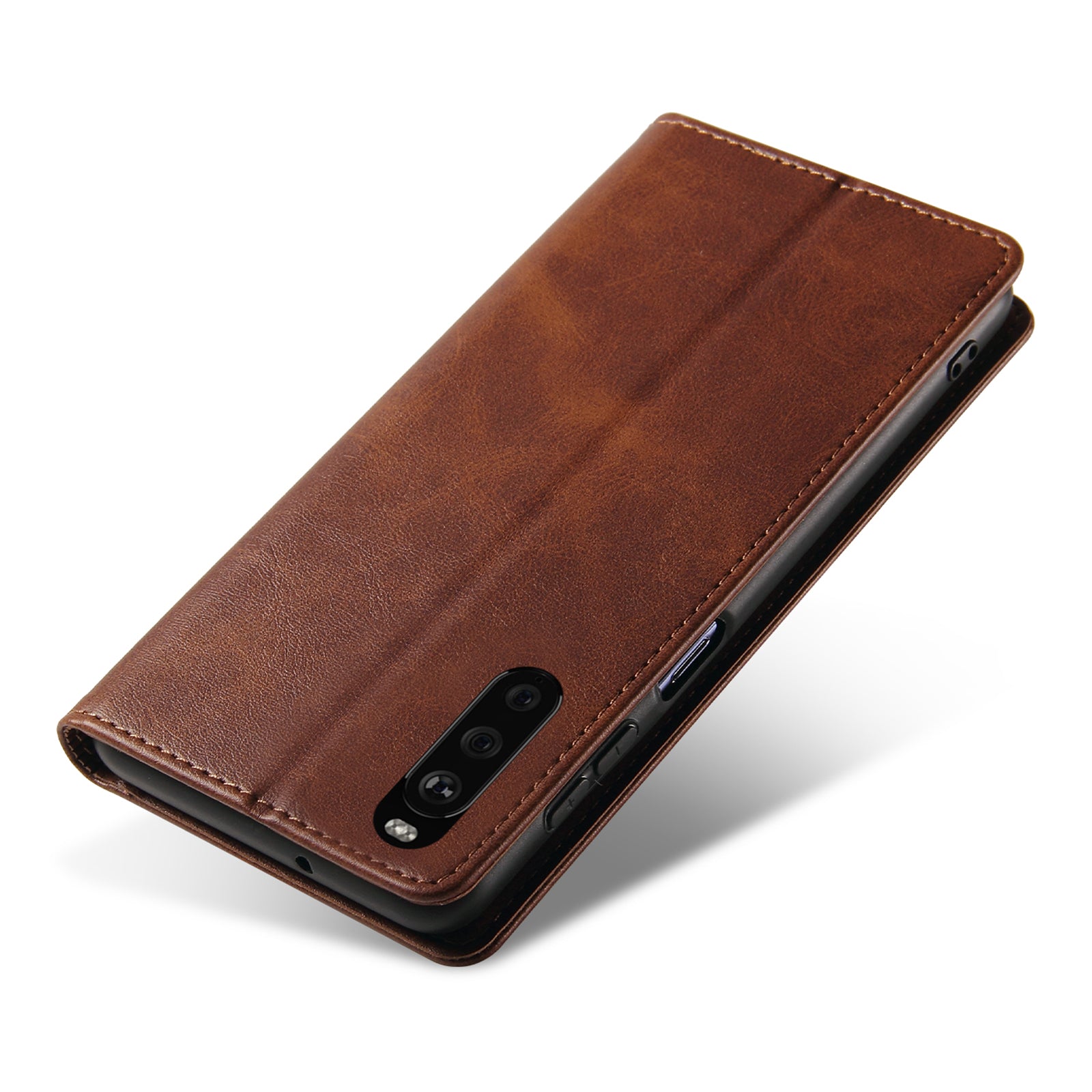 For Sony Xperia 10 III 5G Xperia 10 III Lite PU Leather Business Phone Case Wallet Stand Magnetic Absorption Flip Cover