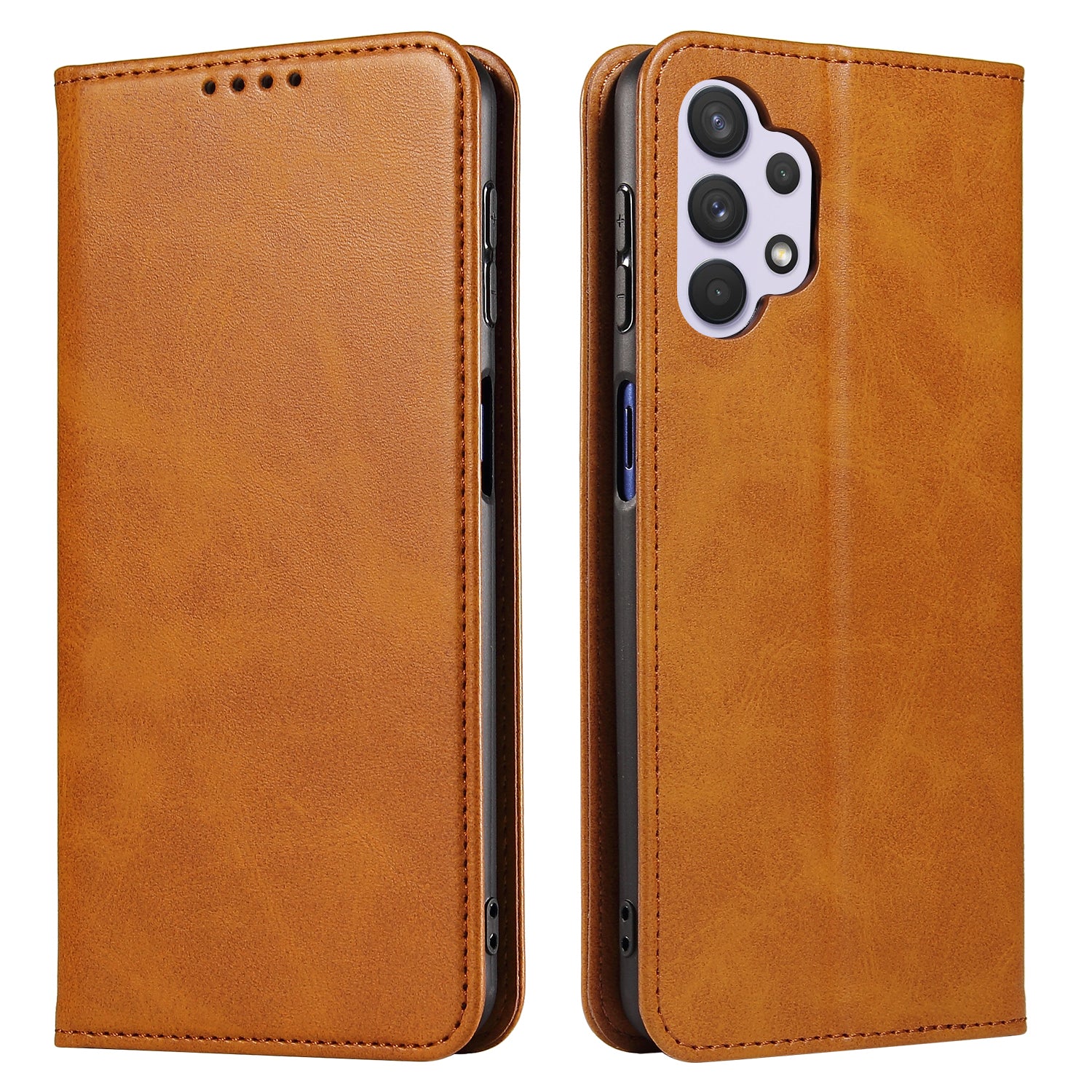 PU Leather Phone Case for Samsung Galaxy A13 4G 5G Stand Magnetic Auto-absorbed Business Phone Cover with Wallet