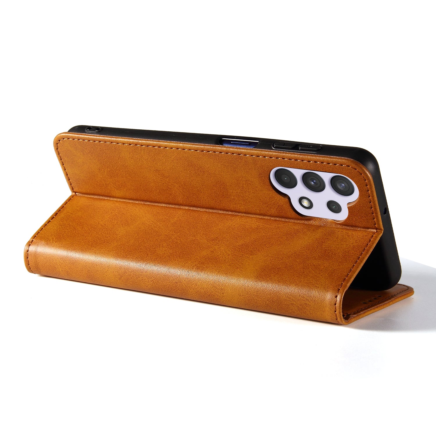 PU Leather Phone Case for Samsung Galaxy A13 4G 5G Stand Magnetic Auto-absorbed Business Phone Cover with Wallet