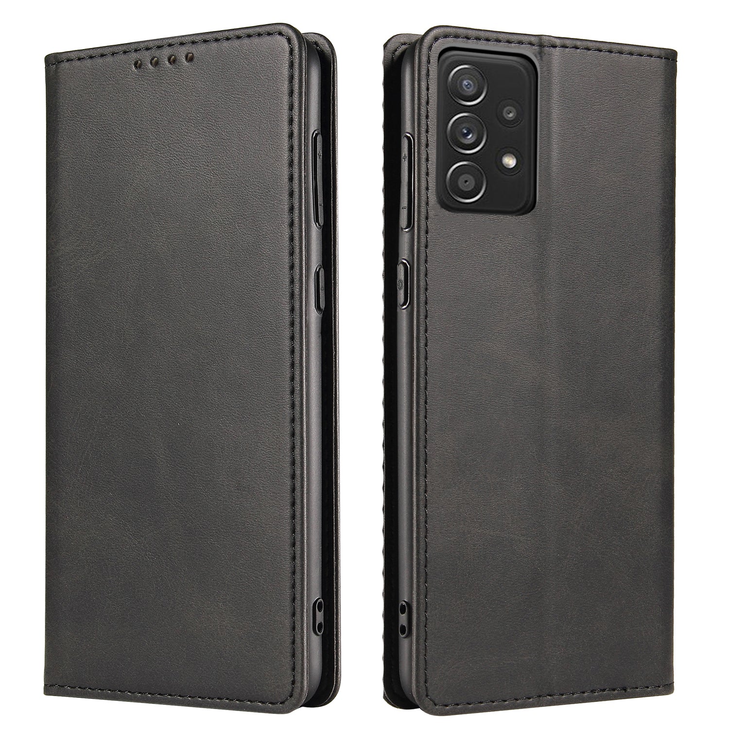 Business PU Leather Phone Case for Samsung Galaxy A52 4G 5G A52s 5G Magnetic Absorption Wallet Carry Pouch Phone Cover with Stand