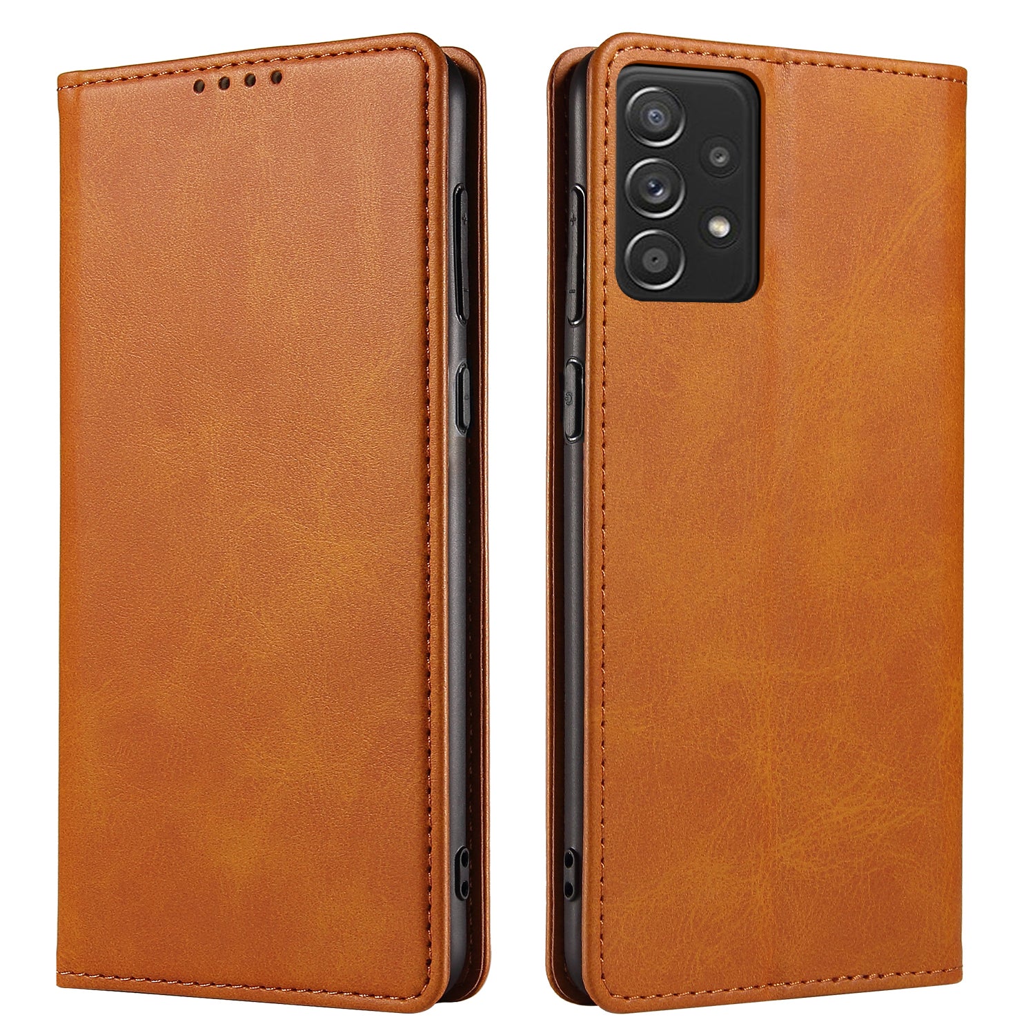 For Samsung Galaxy A53 5G Business Style Phone Case Strong Magnet PU Leather Shockproof Flip Wallet Cover Stand