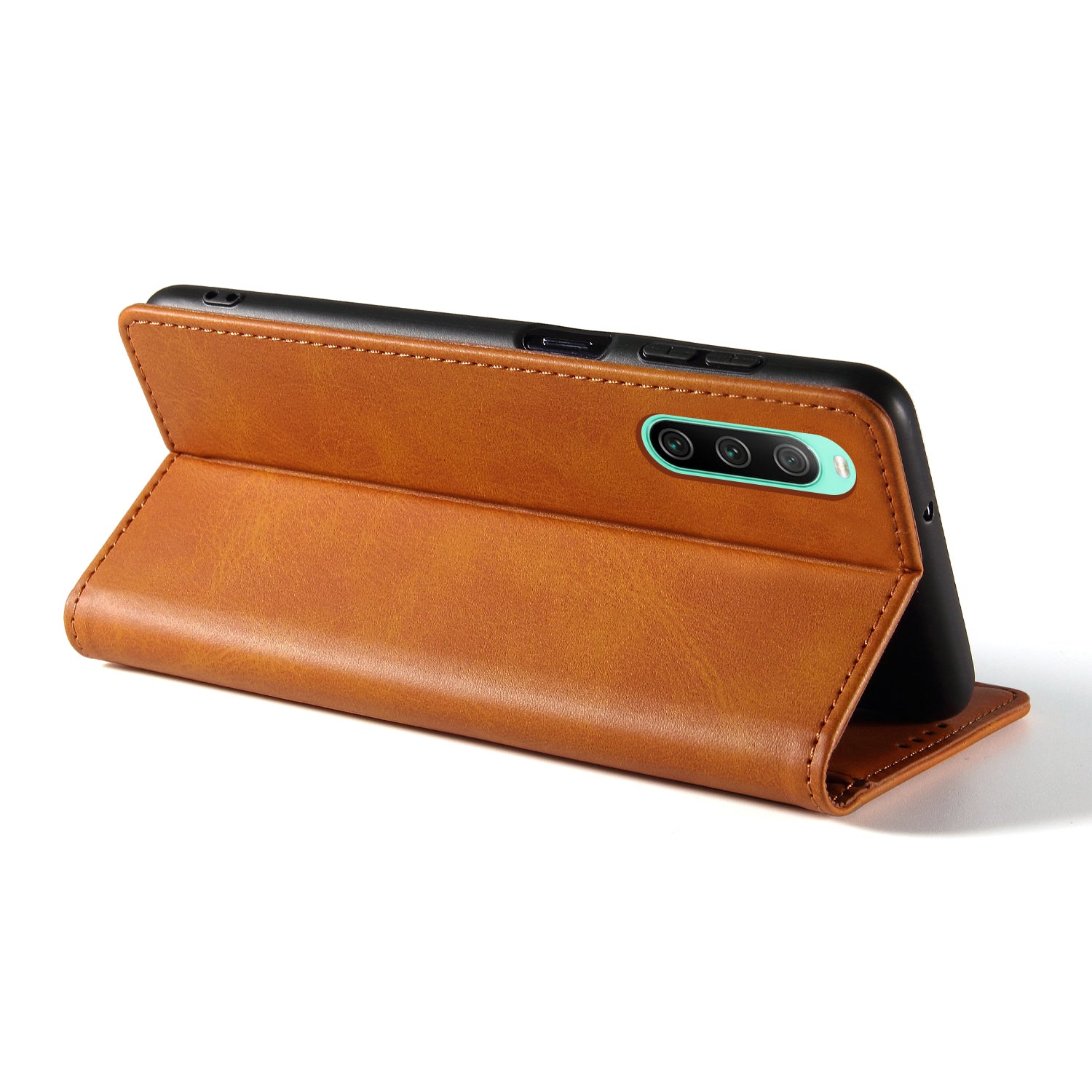 Anti-drop Phone Case For Sony Xperia 10 IV 5G Business Style PU Leather Flip Phone Wallet Cover Stand