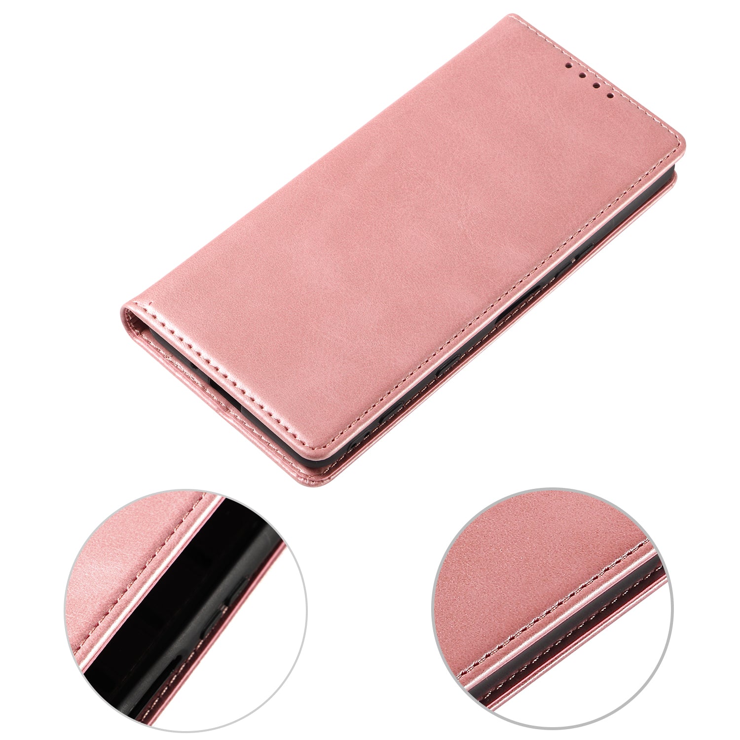 PU Leather Phone Case For Sony Xperia 5 II Business Style Flip Wallet Stand Shockproof Mobile Phone Cover