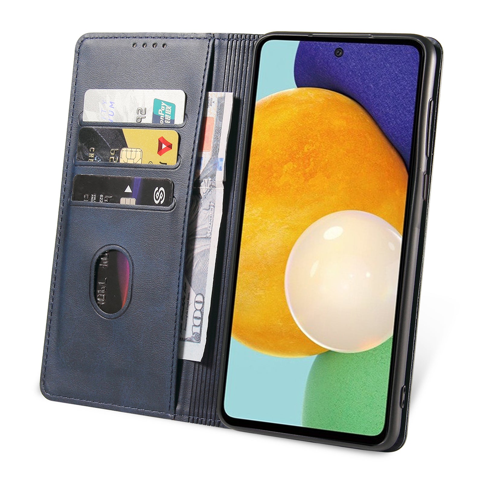 Phone Case For Samsung Galaxy A23 5G (Global Version) Magnetic Closure Leather Anti-drop Phone Cover Stand Wallet