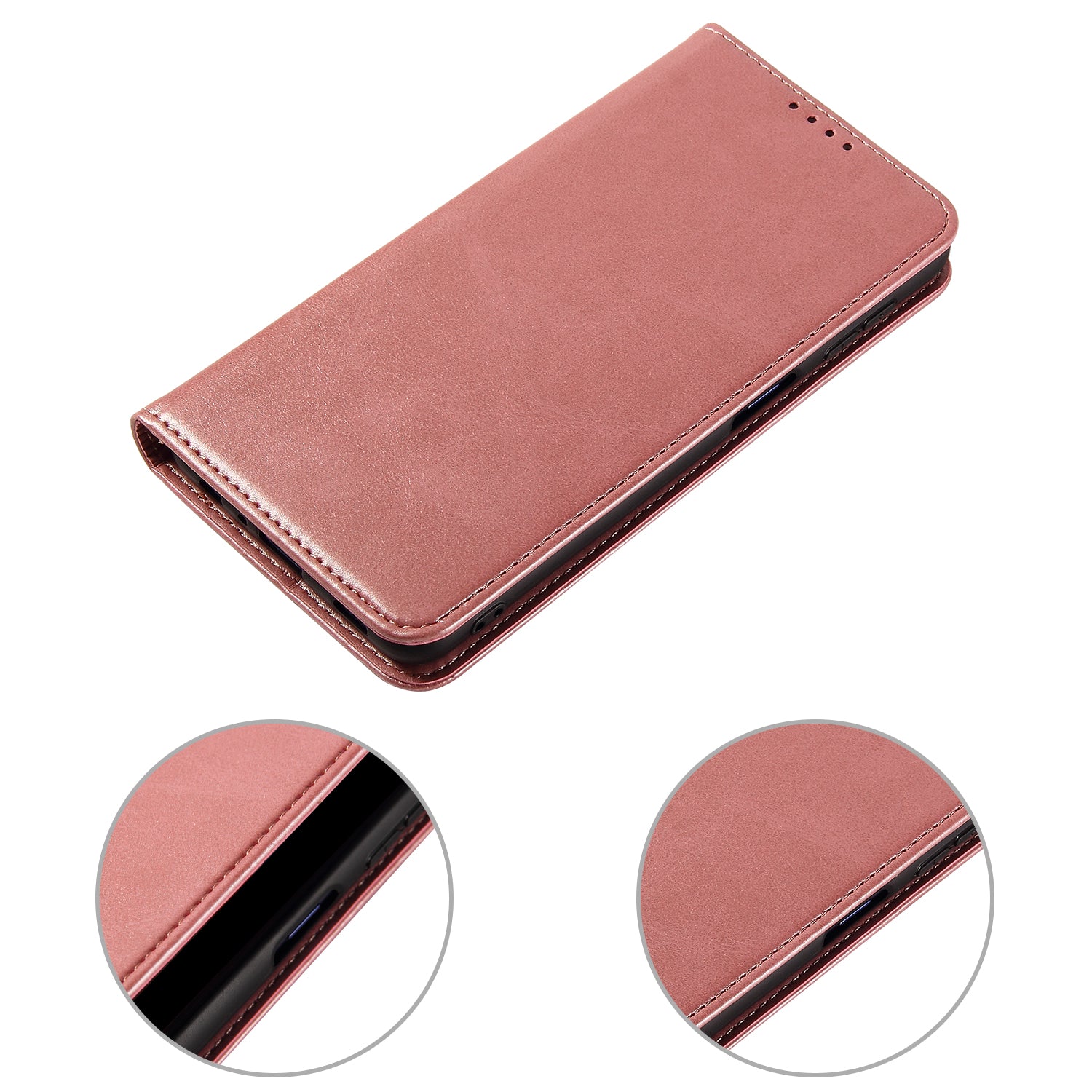 For Samsung Galaxy A32 4G (EU Version) Magnetic Leather Phone Case Stand Calf Texture Anti-scratch Phone Cover Card Holder