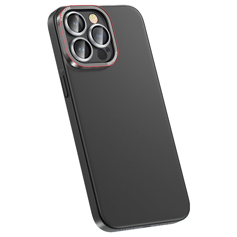 Matte Phone Case for iPhone 14 Pro , Hard PC Sturdy Shockproof Phone Cover with Camera Lens Protector - Blue-Gray