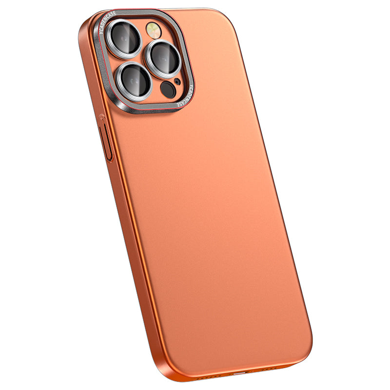 Matte Phone Case for iPhone 14 Pro , Hard PC Sturdy Shockproof Phone Cover with Camera Lens Protector - Blue-Gray