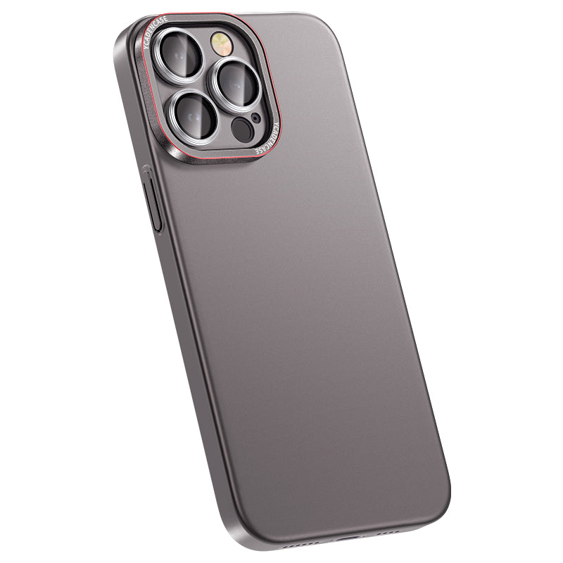 Anti-Dust Phone Case for iPhone 13 Pro 6.1 inch Matte PC Protective Cover with Camera Lens Protector