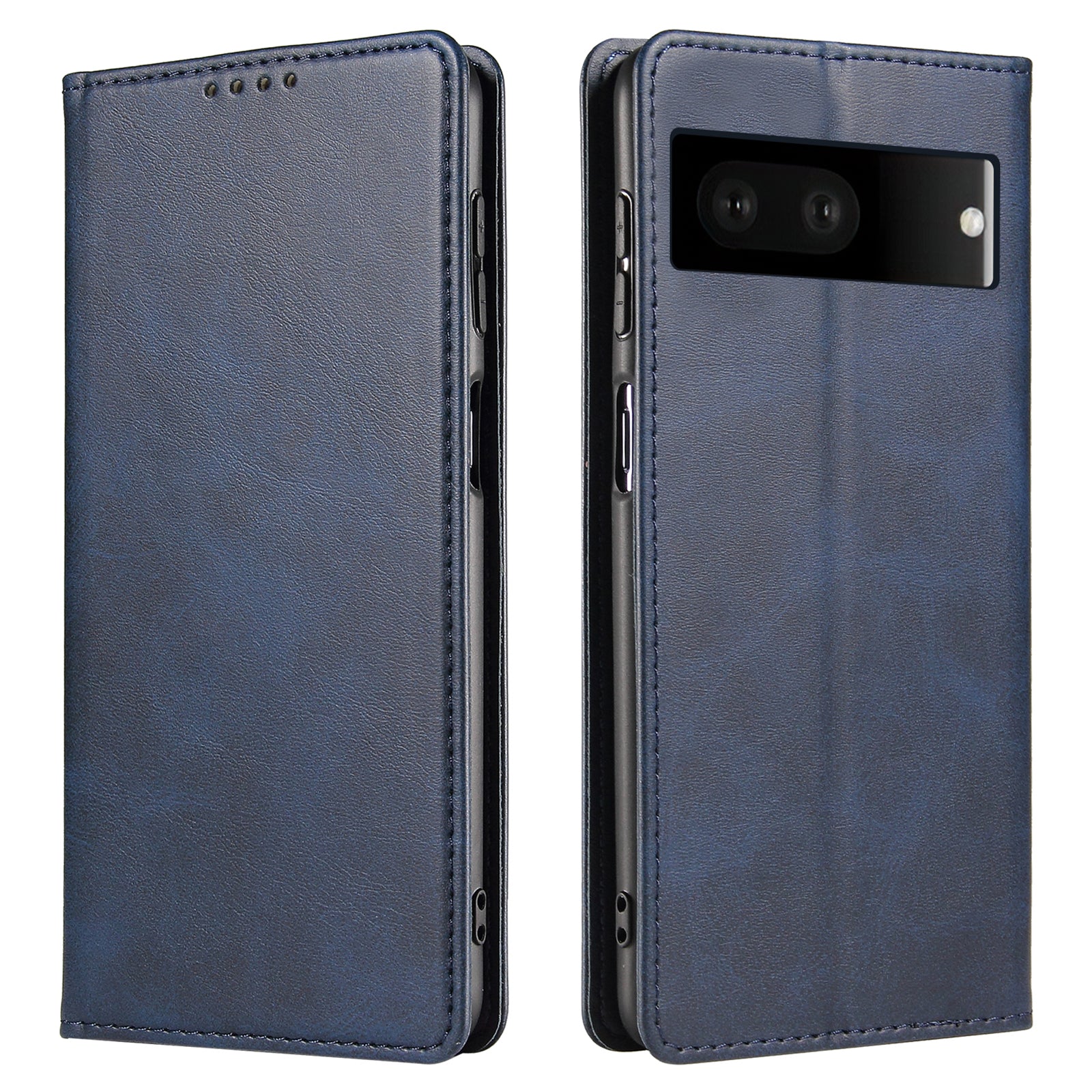 For Google Pixel 7 5G Drop-proof Leather Phone Case Wallet Stand Calf Texture Magnetic Mobile Phone Cover