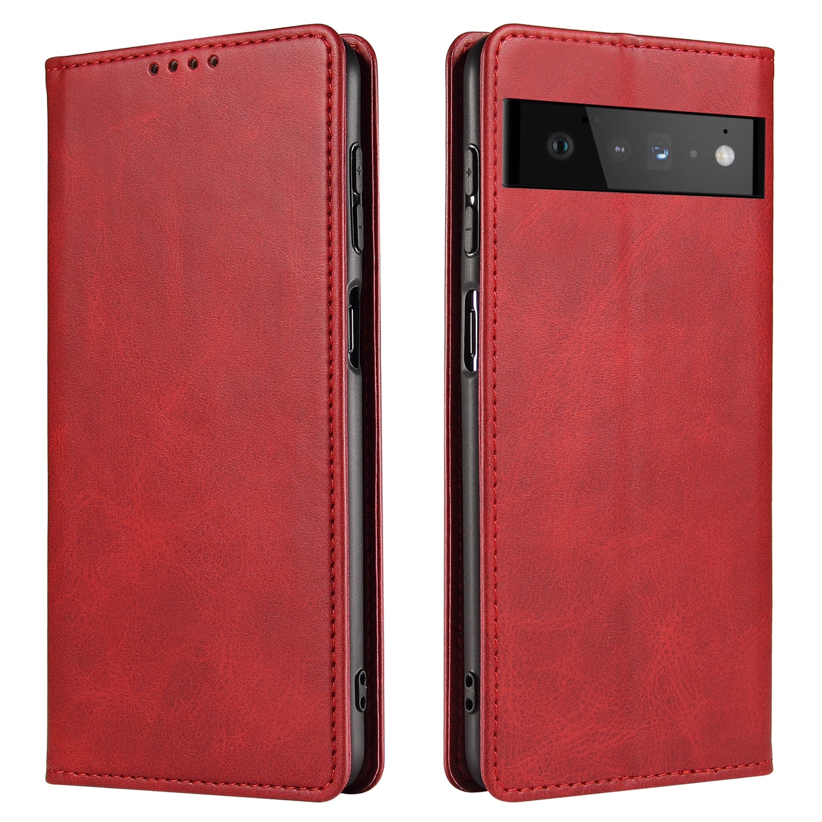 Shockproof Mobile Phone Case For Google Pixel 6 Pro 5G PU Leather Business Style Anti-scratch Phone Cover with Wallet Stand