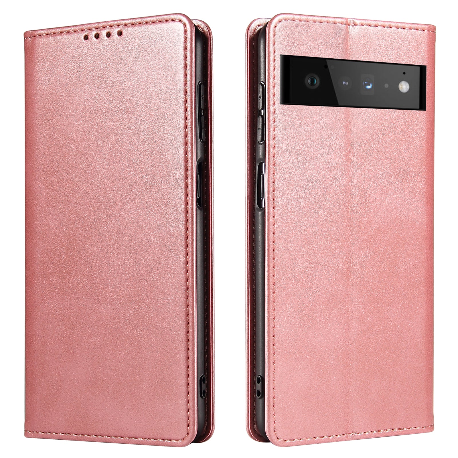Shockproof Mobile Phone Case For Google Pixel 6 Pro 5G PU Leather Business Style Anti-scratch Phone Cover with Wallet Stand