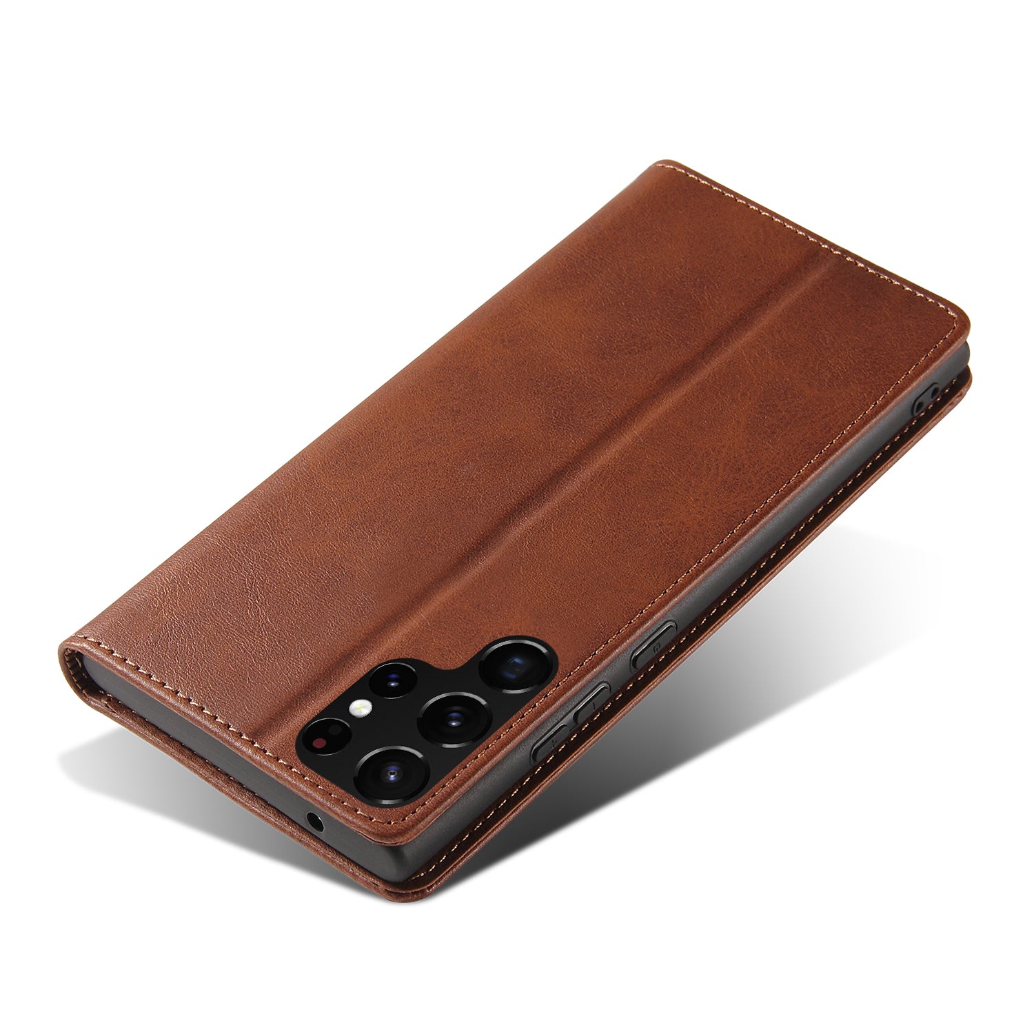 For Samsung Galaxy S21 Ultra 5G Phone Flip Leather Wallet Case Business Style Stand Mobile Phone Cover