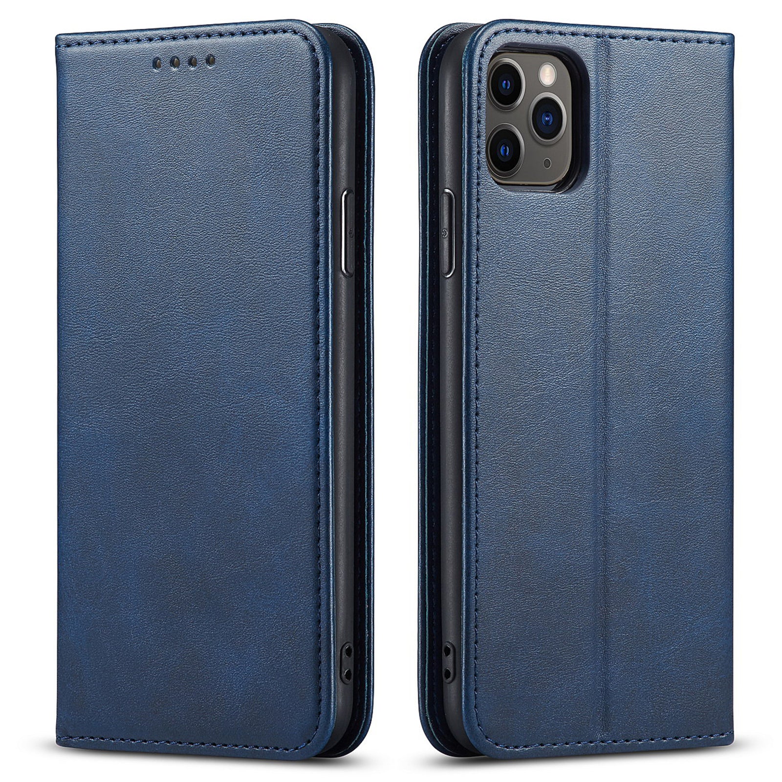 For iPhone 11 Pro 5.8 inch Phone Stand Case Business Style Calf Texture Wallet Magnetic Leather Phone Cover