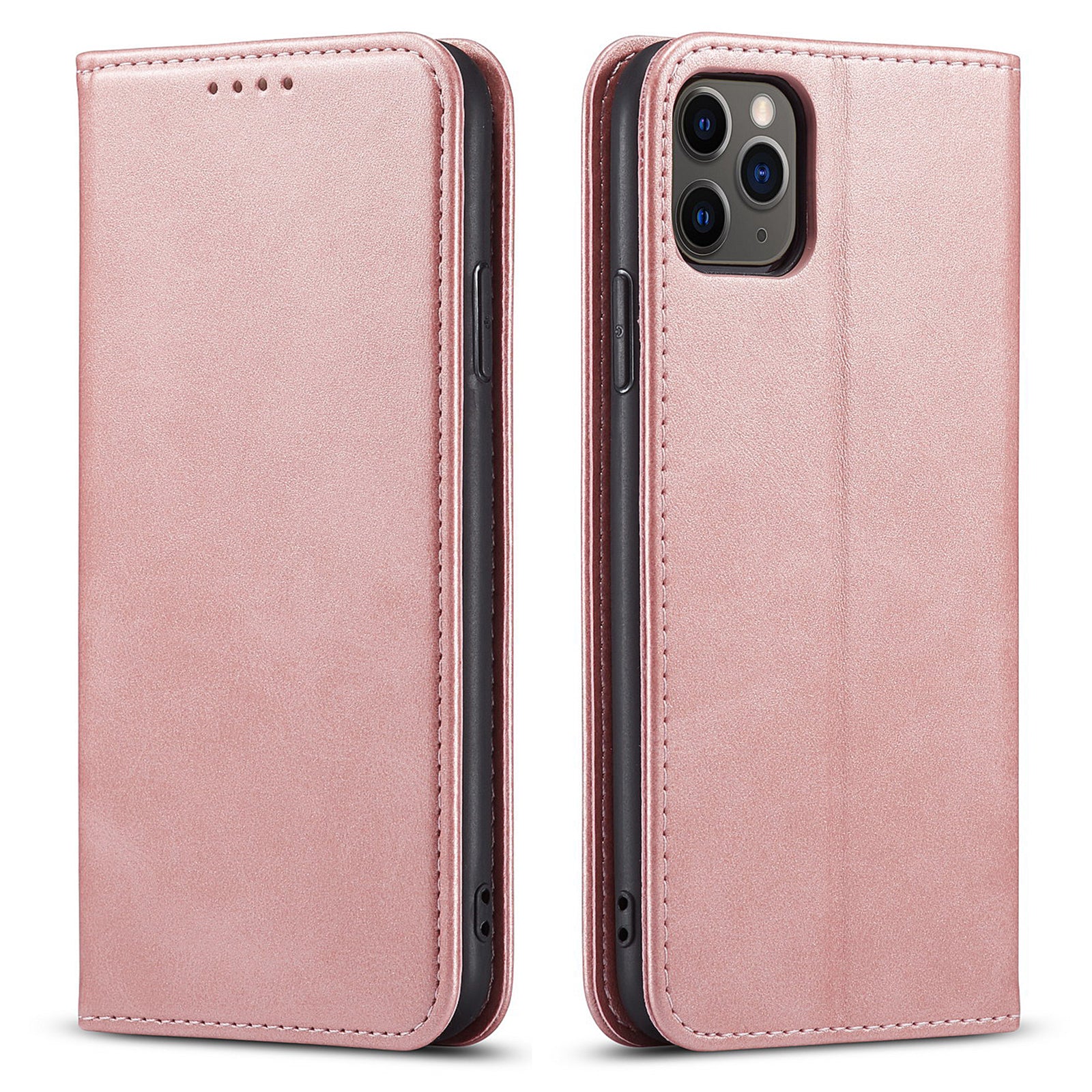 For iPhone 11 Pro 5.8 inch Phone Stand Case Business Style Calf Texture Wallet Magnetic Leather Phone Cover