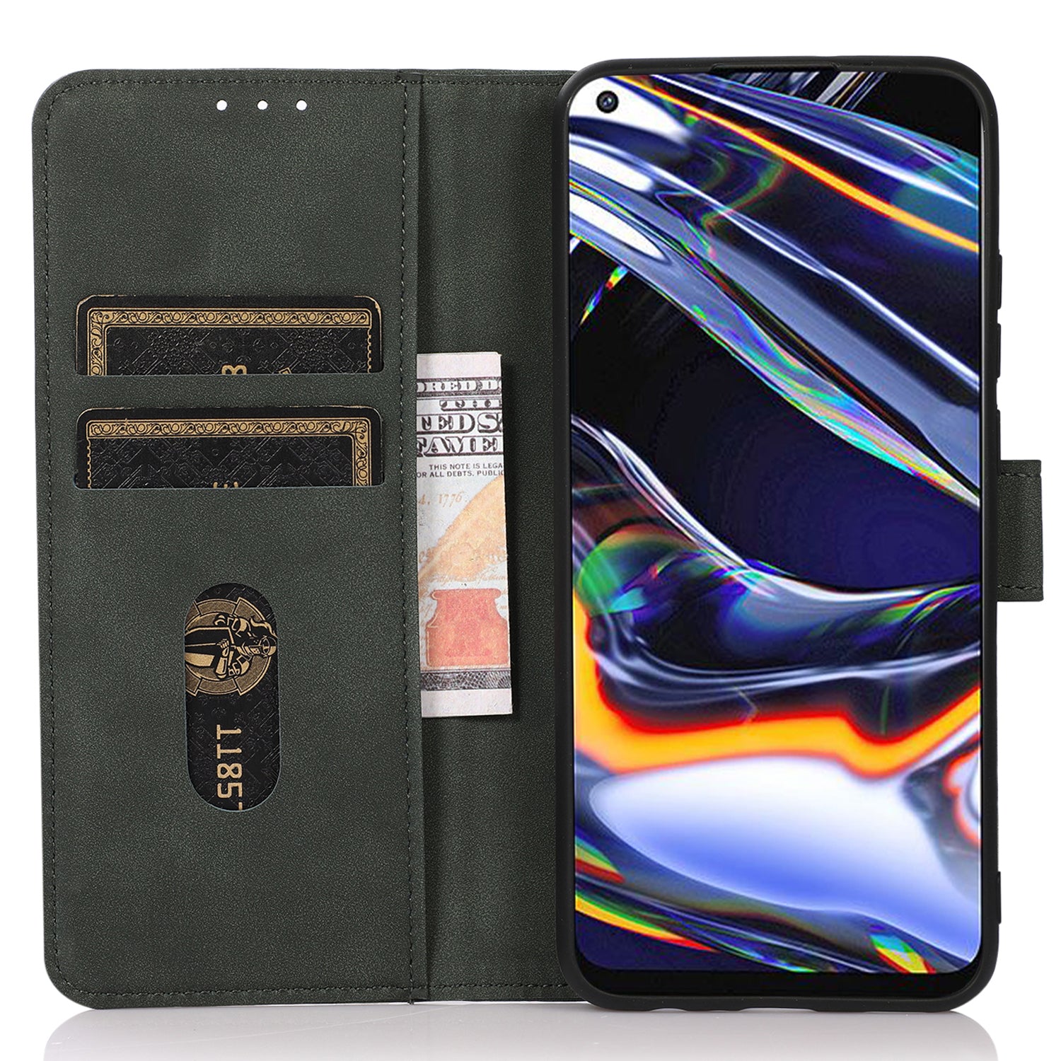 KHAZNEH For Honor X9a X40 Magic5 Lite 5G Textured Leather Wallet Cover Folding Stand Shockproof Mobile Case