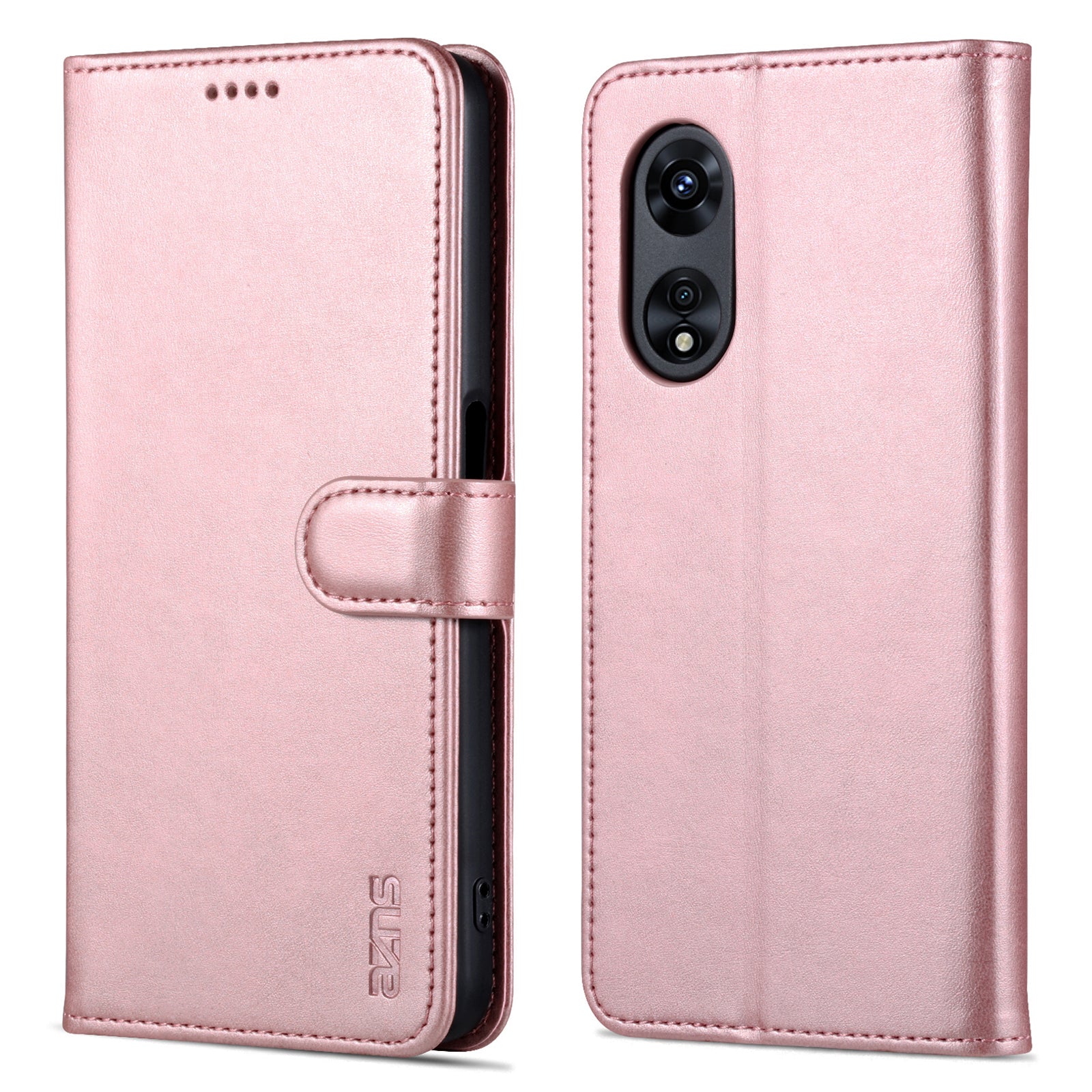 AZNS For Oppo A58 5G A58x 5G A78 5G Cowhide Texture Leather Flip Cover Magnetic Stand Wallet Phone Case