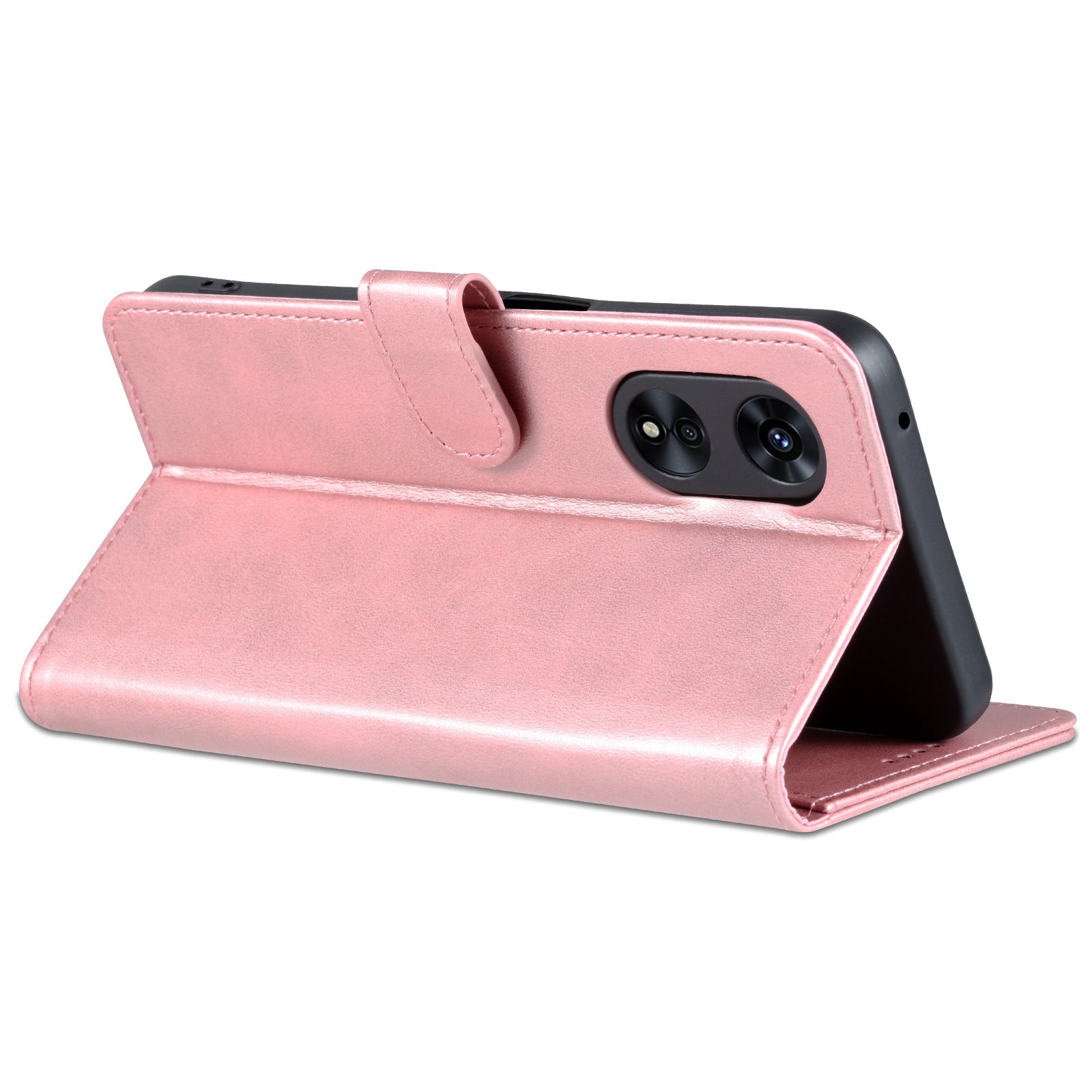 AZNS For Oppo A58 5G A58x 5G A78 5G Cowhide Texture Leather Flip Cover Magnetic Stand Wallet Phone Case