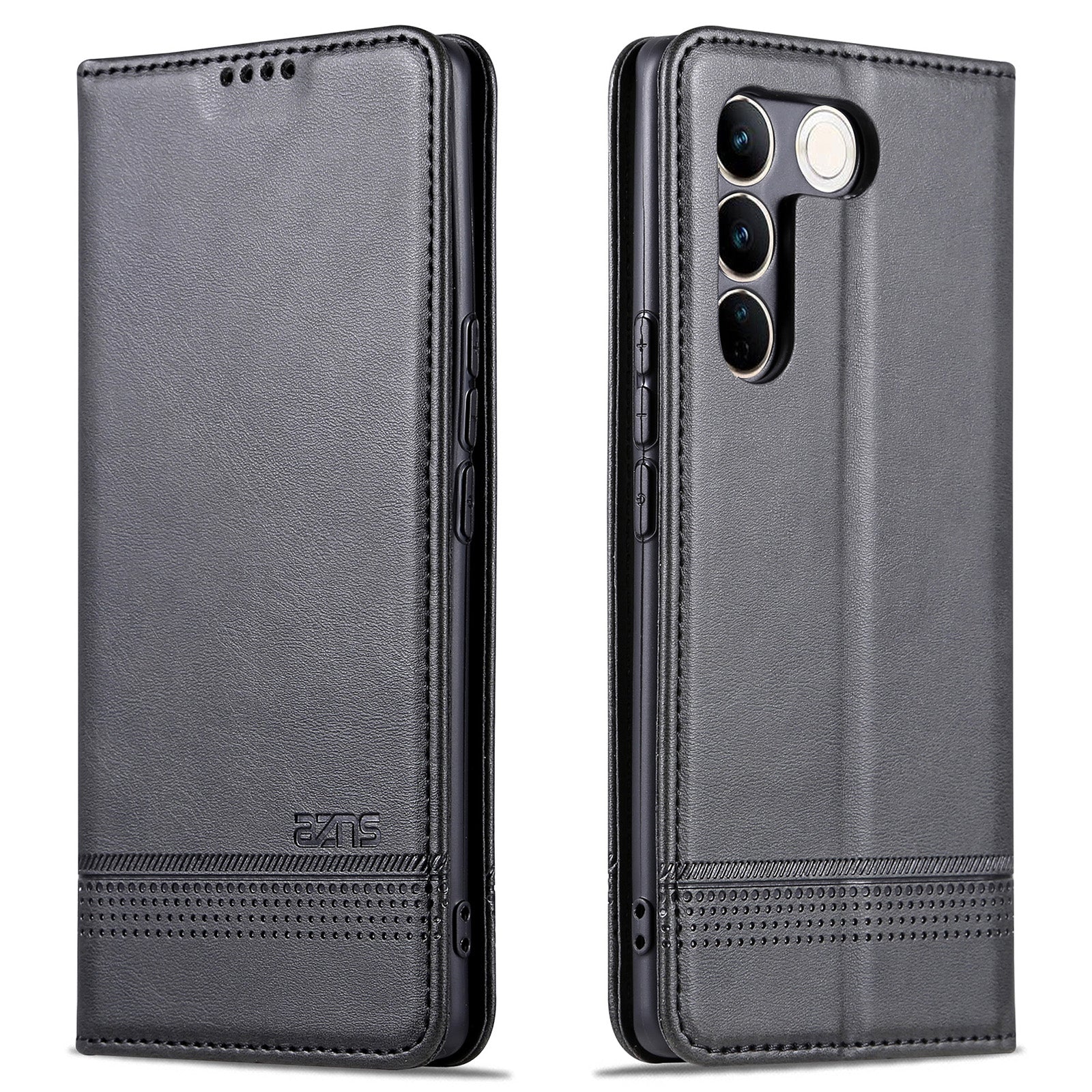 AZNS For vivo S16 S16 Pro Phone Stand Case PU Leather Wallet Magnetic Phone Cover