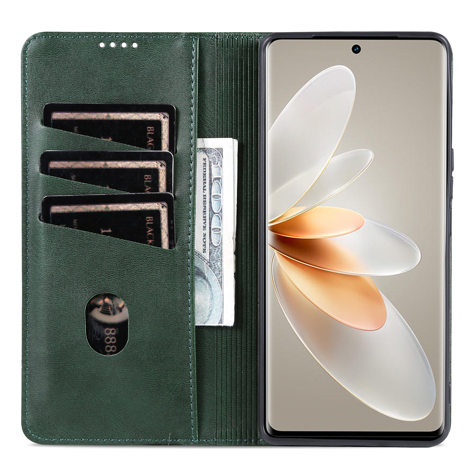 AZNS For vivo S16 S16 Pro Phone Stand Case PU Leather Wallet Magnetic Phone Cover