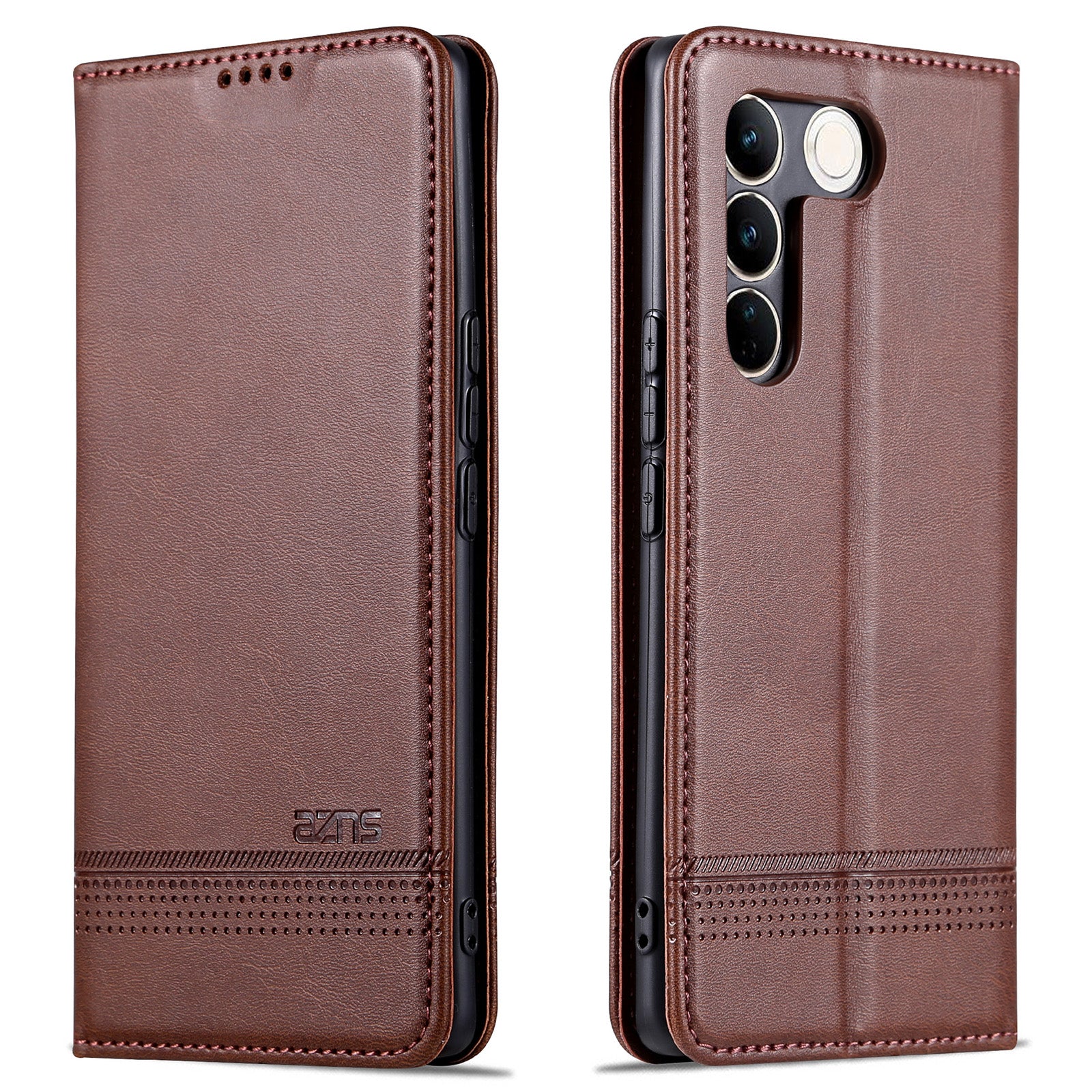 AZNS For vivo S16 S16 Pro Phone Stand Case PU Leather Wallet Magnetic Phone Cover