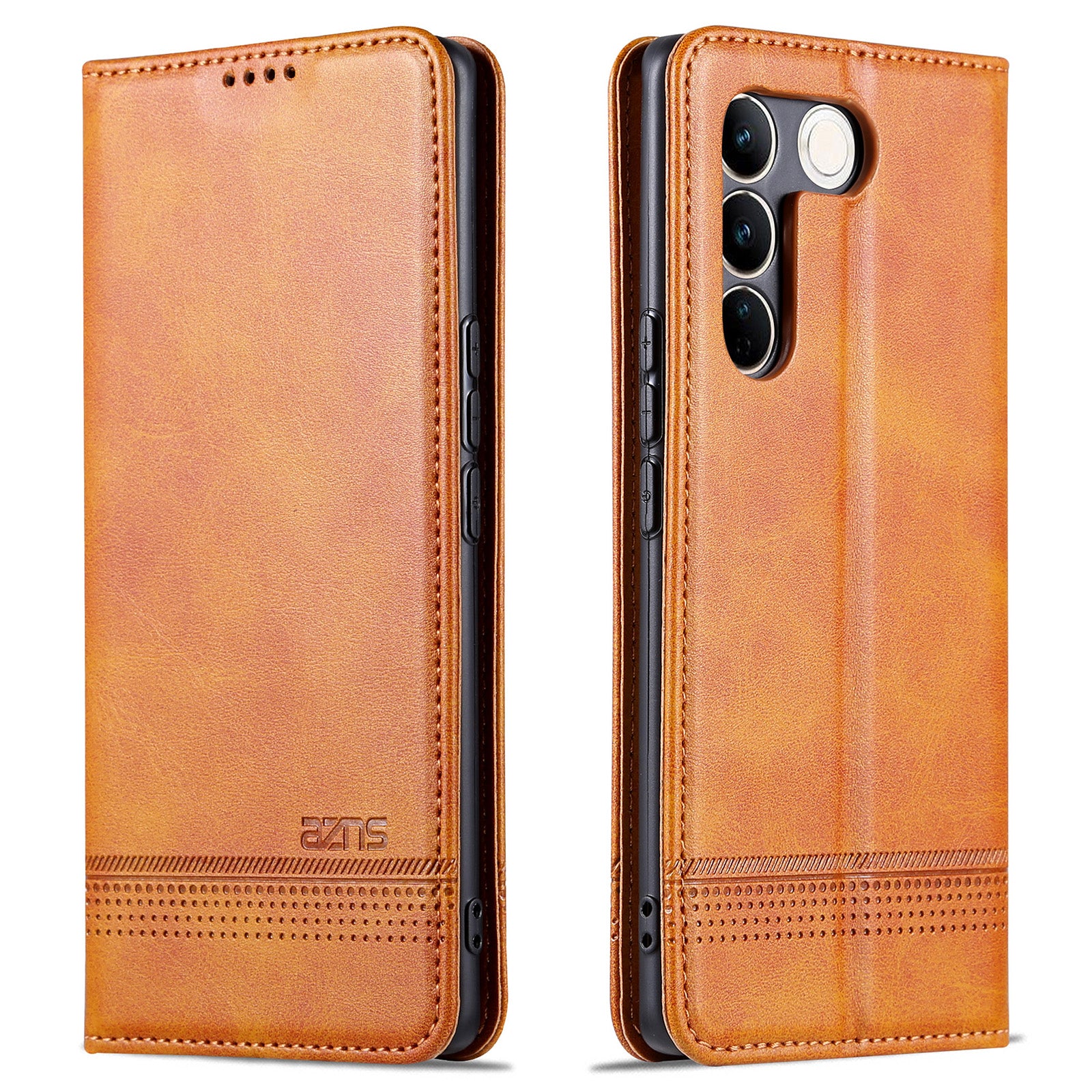 AZNS For vivo S16 S16 Pro Phone Stand Case PU Leather Wallet Magnetic Phone Cover
