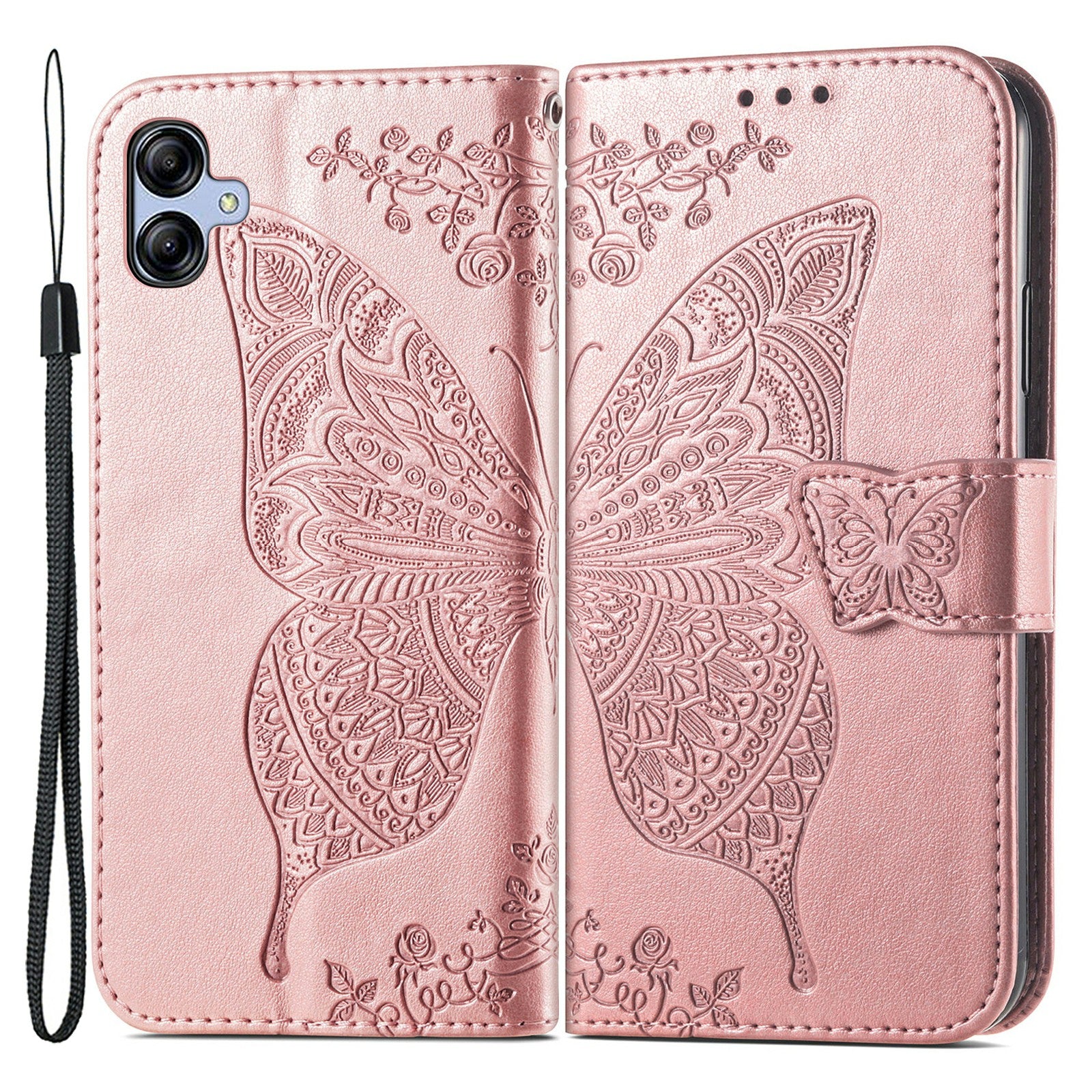 For Samsung Galaxy A04e 4G M04 4G F04 4G Imprinted PU Leather Wallet Phone Case Shockproof Stand Cover
