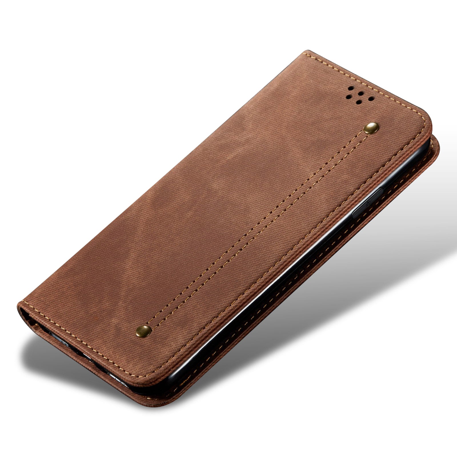 Phone Case for Oppo A1 Pro 5G Reno8 T 5G Jeans Cloth Texture Stand Wallet Leather Phone Cover