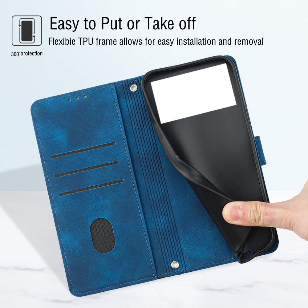 Cell Phone Case For Xiaomi Poco M4 5G M5 4G PT005 YB Imprinting Series-6 Leather Skin-friendly Imprinted Phone Cover