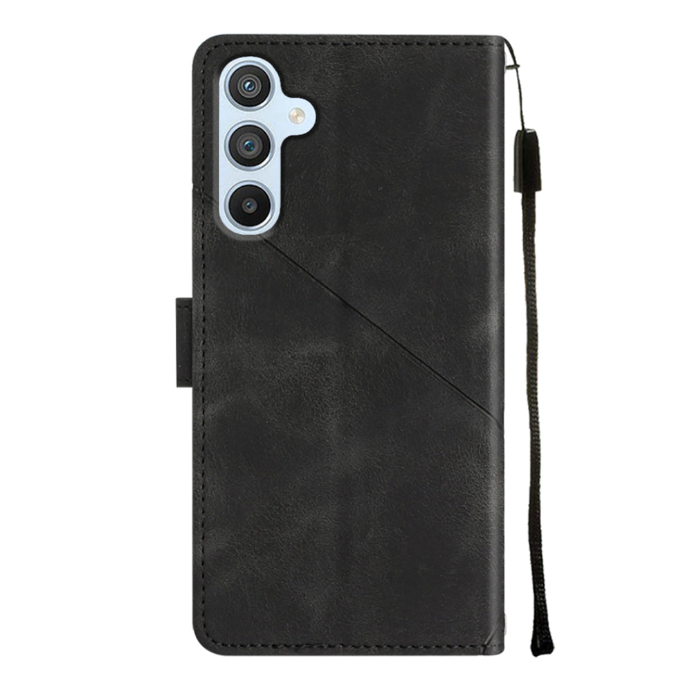 For Samsung Galaxy A54 5G PT005 Anti-drop Phone Case YB Imprinting Series-6 Leather Skin-friendly Phone Cover