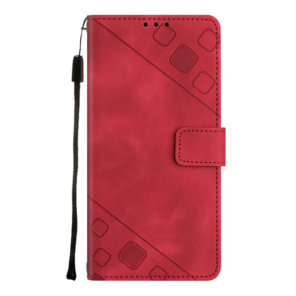 For Samsung Galaxy A54 5G PT005 Anti-drop Phone Case YB Imprinting Series-6 Leather Skin-friendly Phone Cover