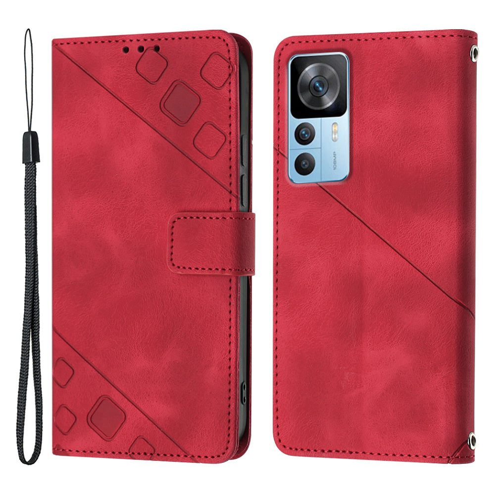 For Xiaomi Redmi K50 Ultra 5G 12T 5G 12T Pro 5G PT005 YB Imprinting Series-6 Wallet Phone Stand Case Skin Touch PU Leather Phone Cover