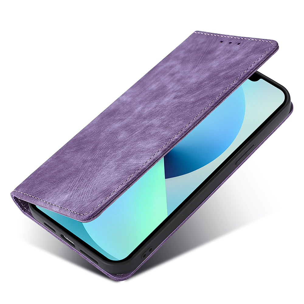 For Oppo Reno8 T 4G Protective Cover Magnetic RFID Blocking Leather Wallet Phone Case with Foldable Stand