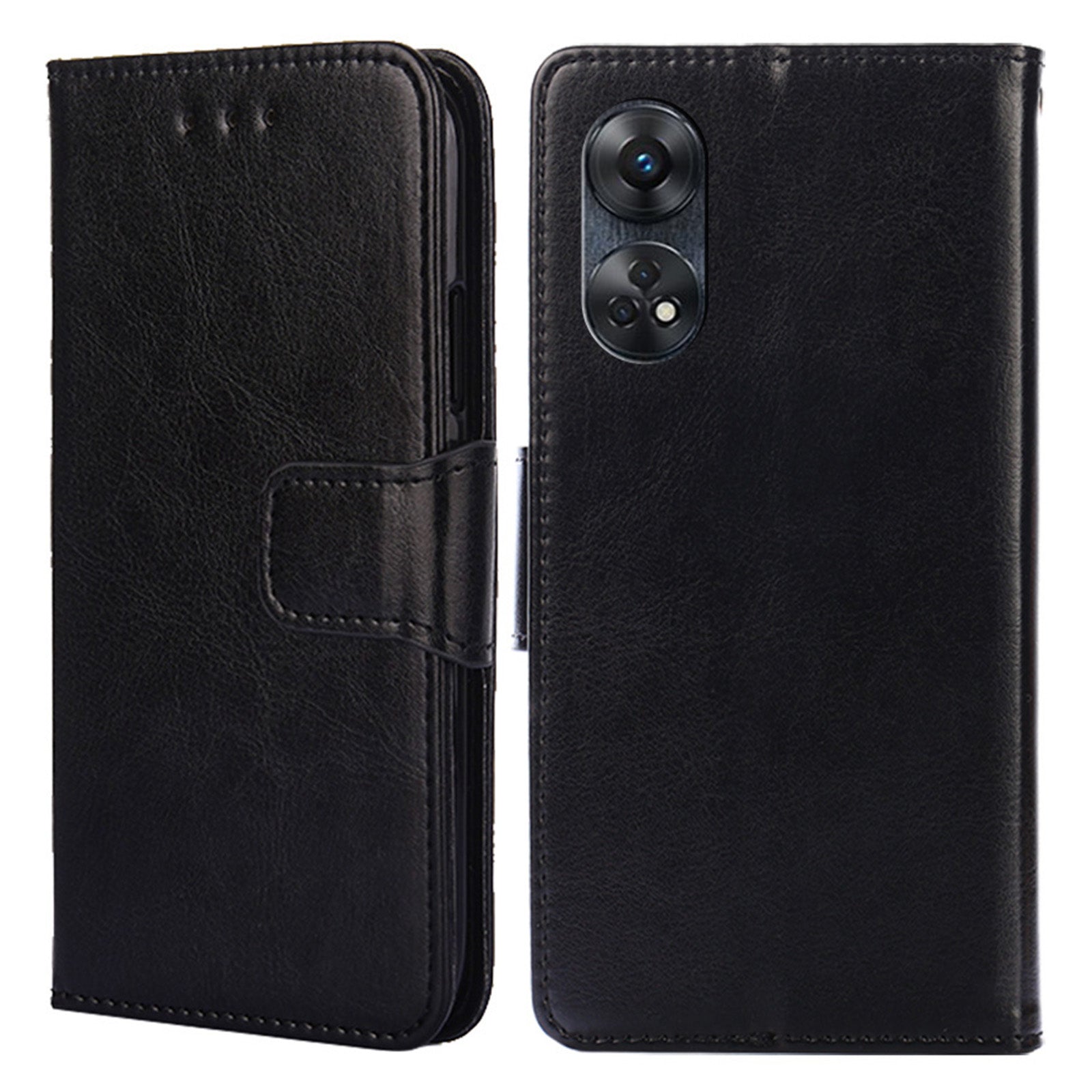 For Oppo Reno8 T 4G Leather Phone Case Wallet Stand Cell Phone Cover
