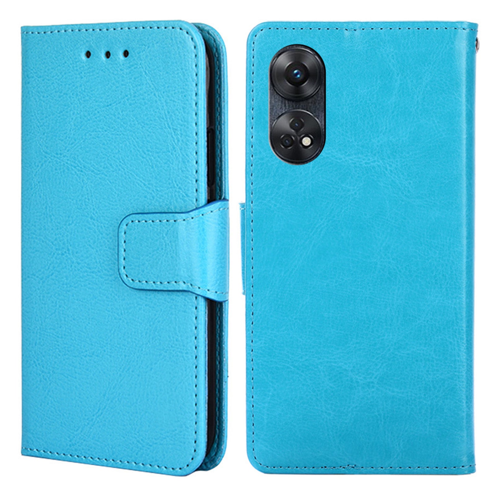 For Oppo Reno8 T 4G Leather Phone Case Wallet Stand Cell Phone Cover