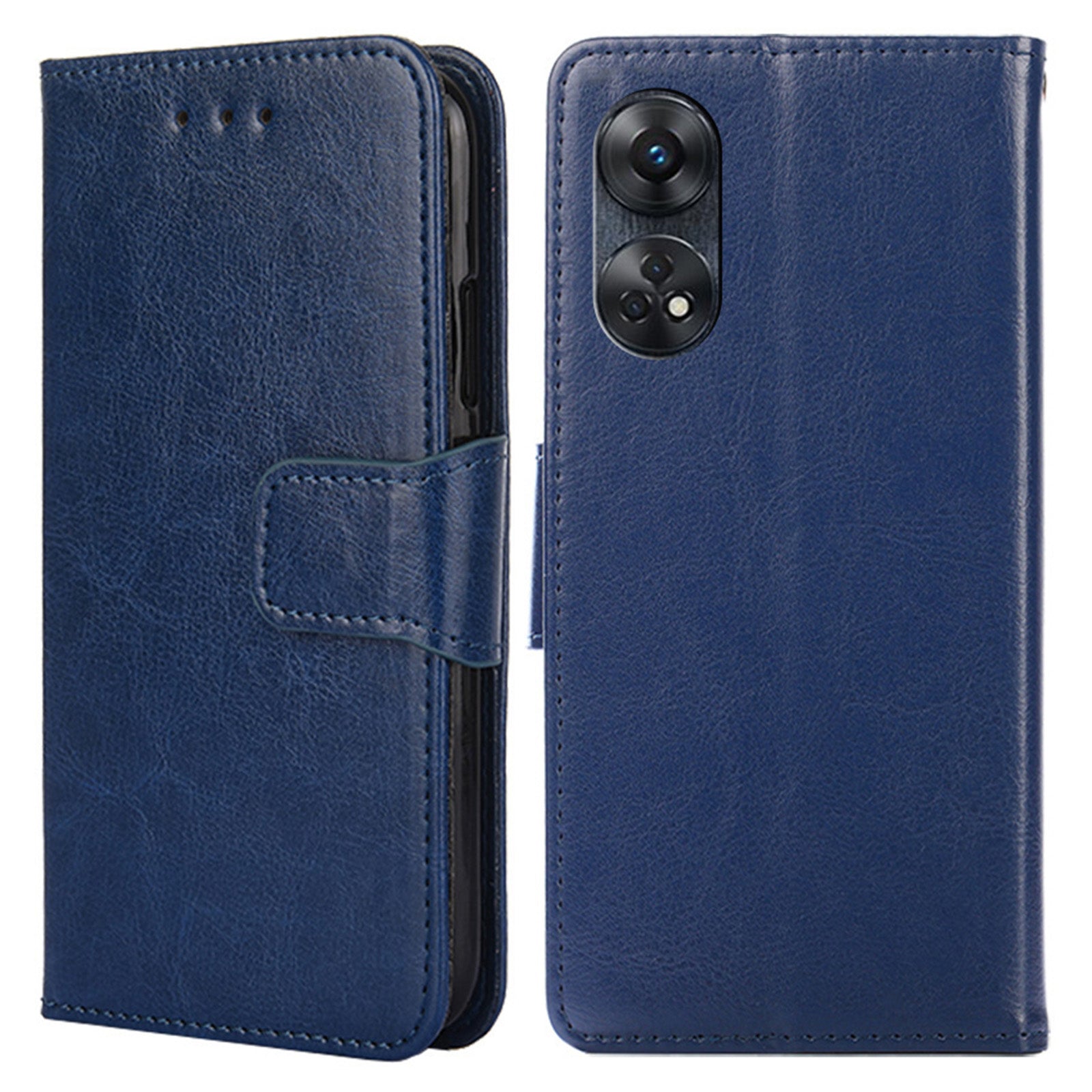 For Oppo Reno8 T 4G Leather Phone Case Wallet Stand Cell Phone Cover