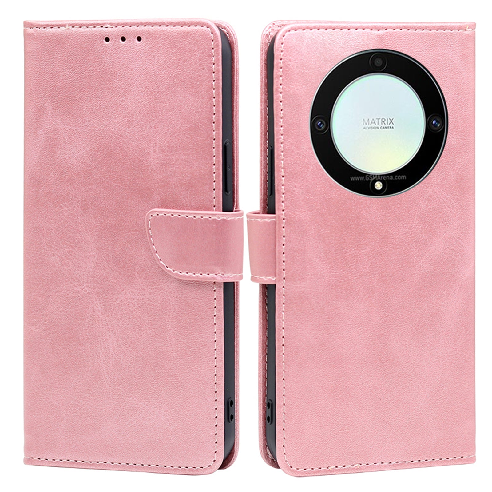 Cell Phone Case for Honor X9a 5G X40 5G Magic5 Lite 5G PU Leather Calf Texture Stand Wallet Phone Cover