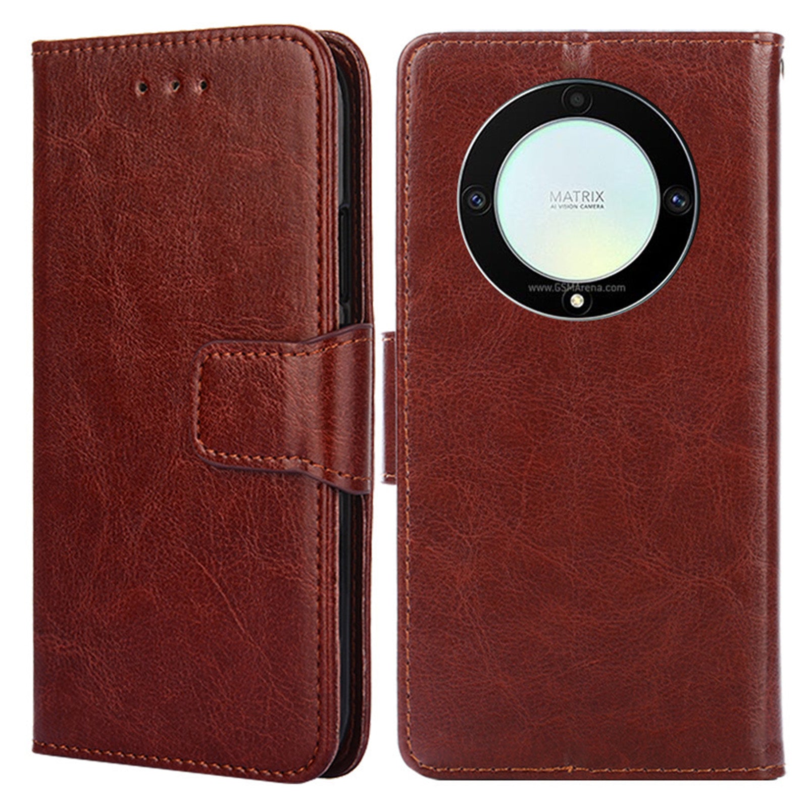For Honor X9a 5G X40 5G Magic5 Lite 5G Cell Phone Cover PU Leather Stand Wallet Protective Phone Case