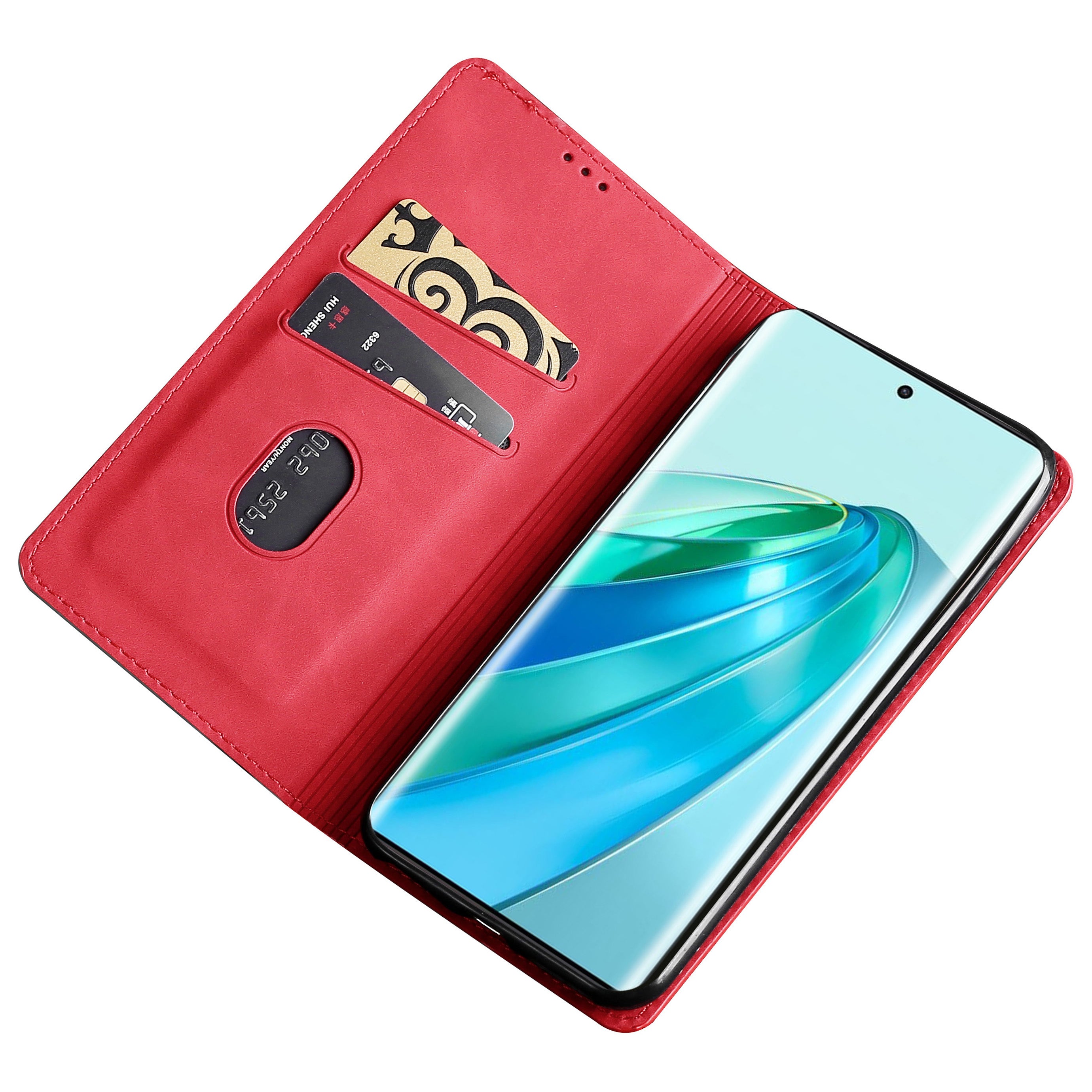 For Honor X40 5G X9a 5G Magic5 Lite 5G Skin-touch Phone Case Card Holder Leather Stand Anti-drop Cover