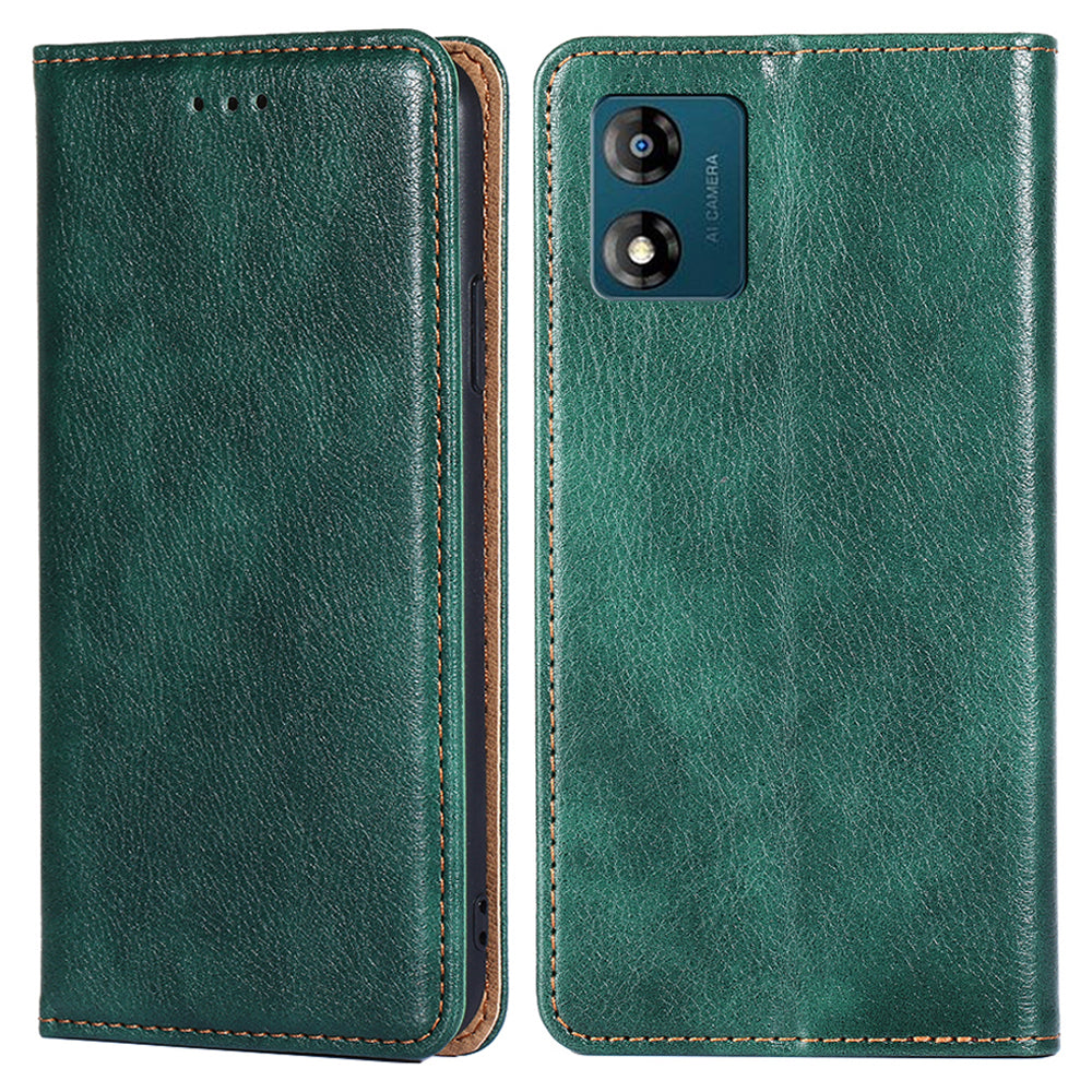 Mobile Phone Case for MOTO E13 4G PU Leather Protective Cover Wallet Stand Case