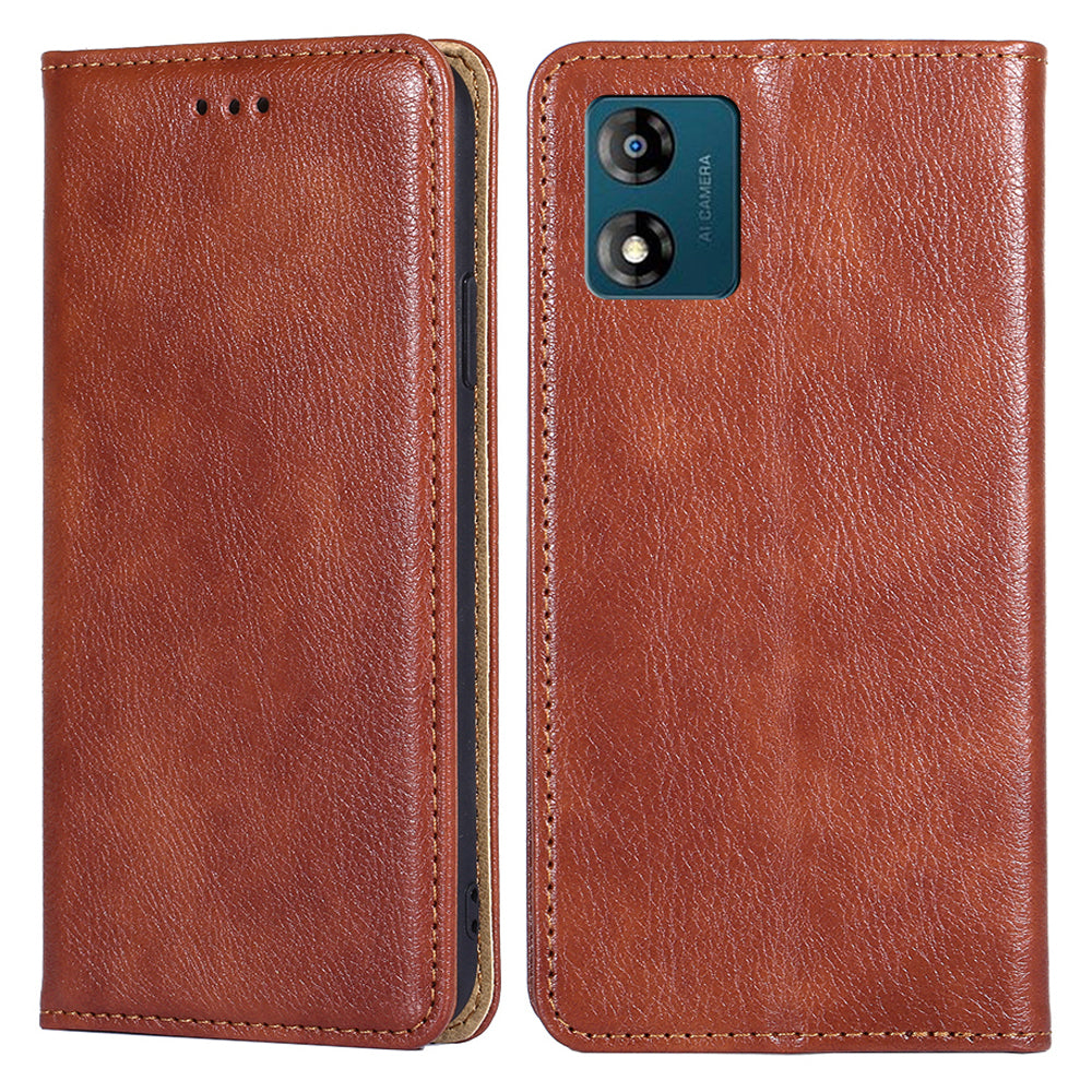 Mobile Phone Case for MOTO E13 4G PU Leather Protective Cover Wallet Stand Case