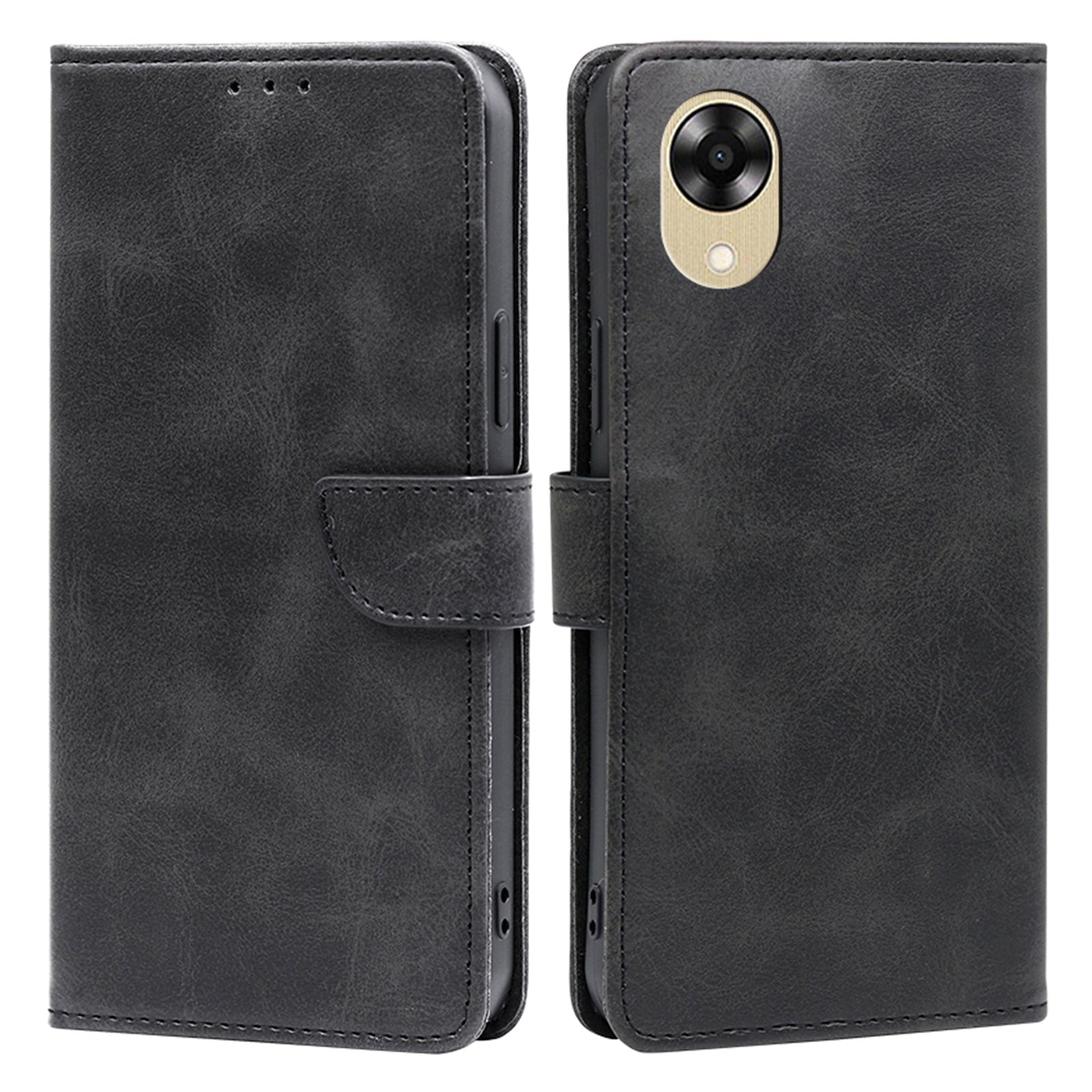 Phone Leather Case for Oppo A17k 4G Anti-scratch Wallet Stand Phone Cover
