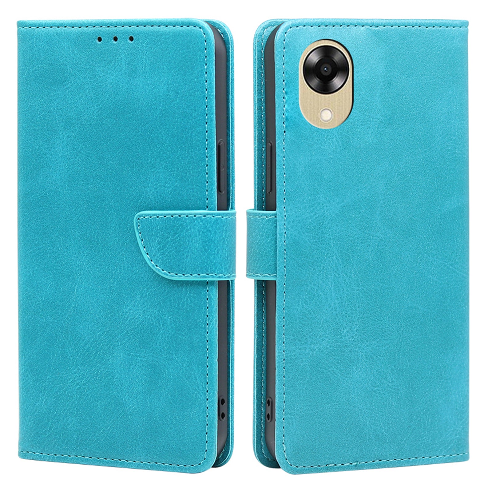Phone Leather Case for Oppo A17k 4G Anti-scratch Wallet Stand Phone Cover