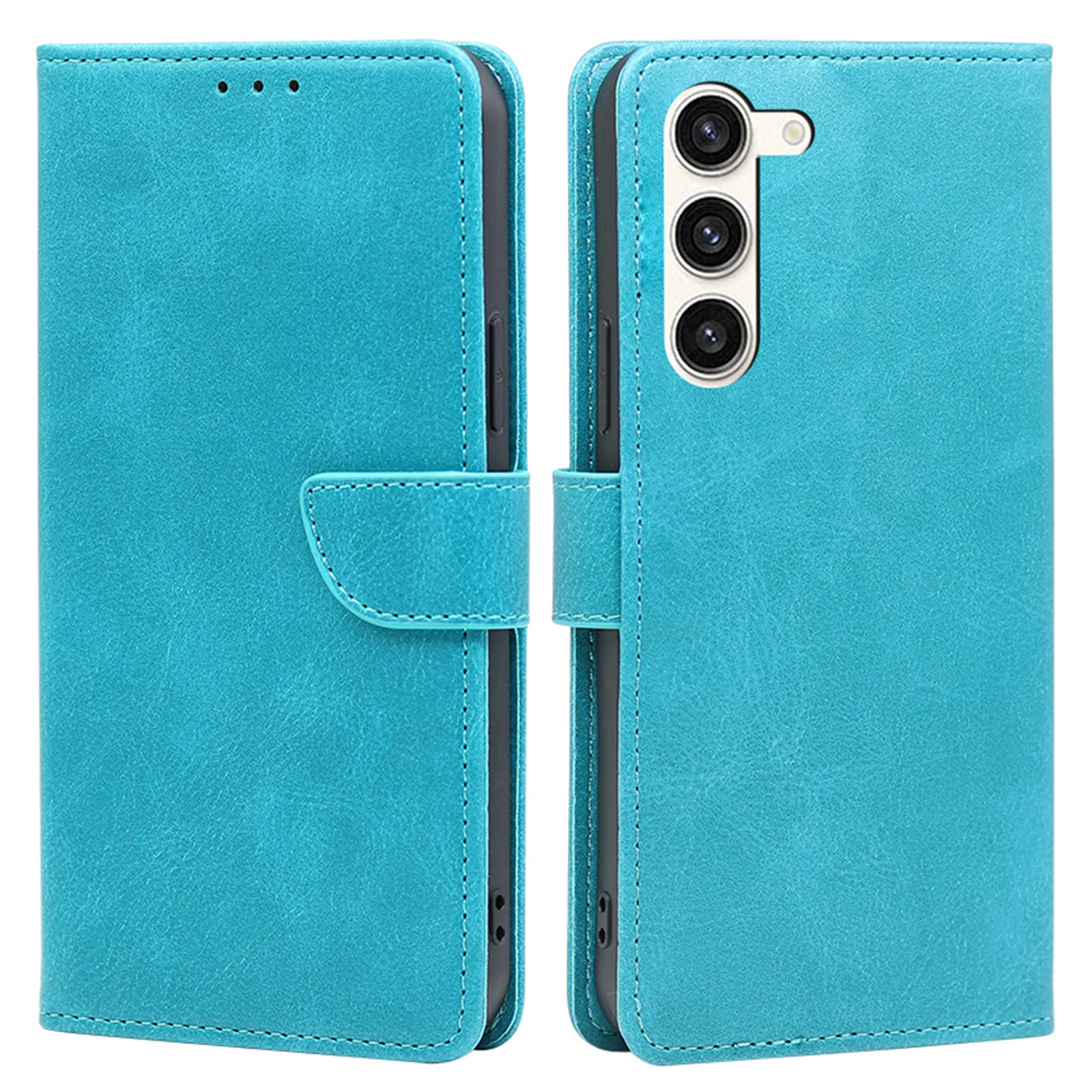 Mobile Phone Cover for Samsung Galaxy S23 PU Leather Wallet Stand Protective Phone Case