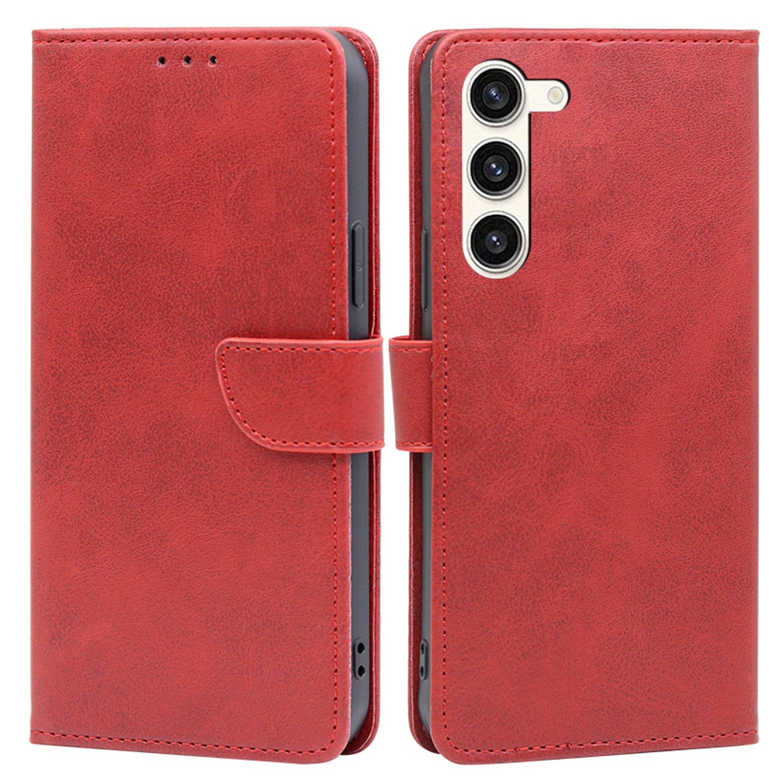 Mobile Phone Cover for Samsung Galaxy S23 PU Leather Wallet Stand Protective Phone Case